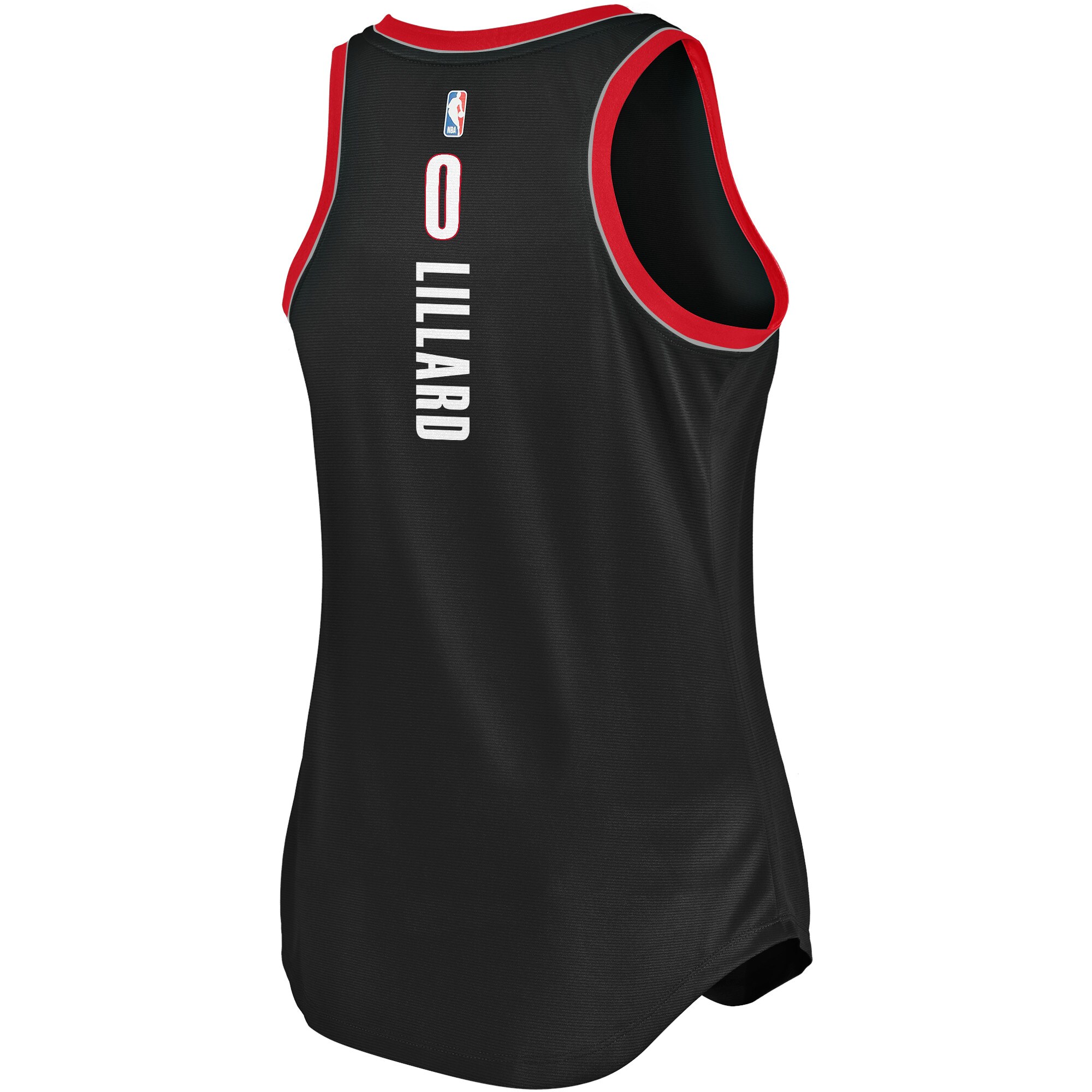Damian Lillard Portland Trail Blazers Fanatics Branded Women's 2020/21 Fast Break Tank Jersey - Icon Edition - Black - vstockx