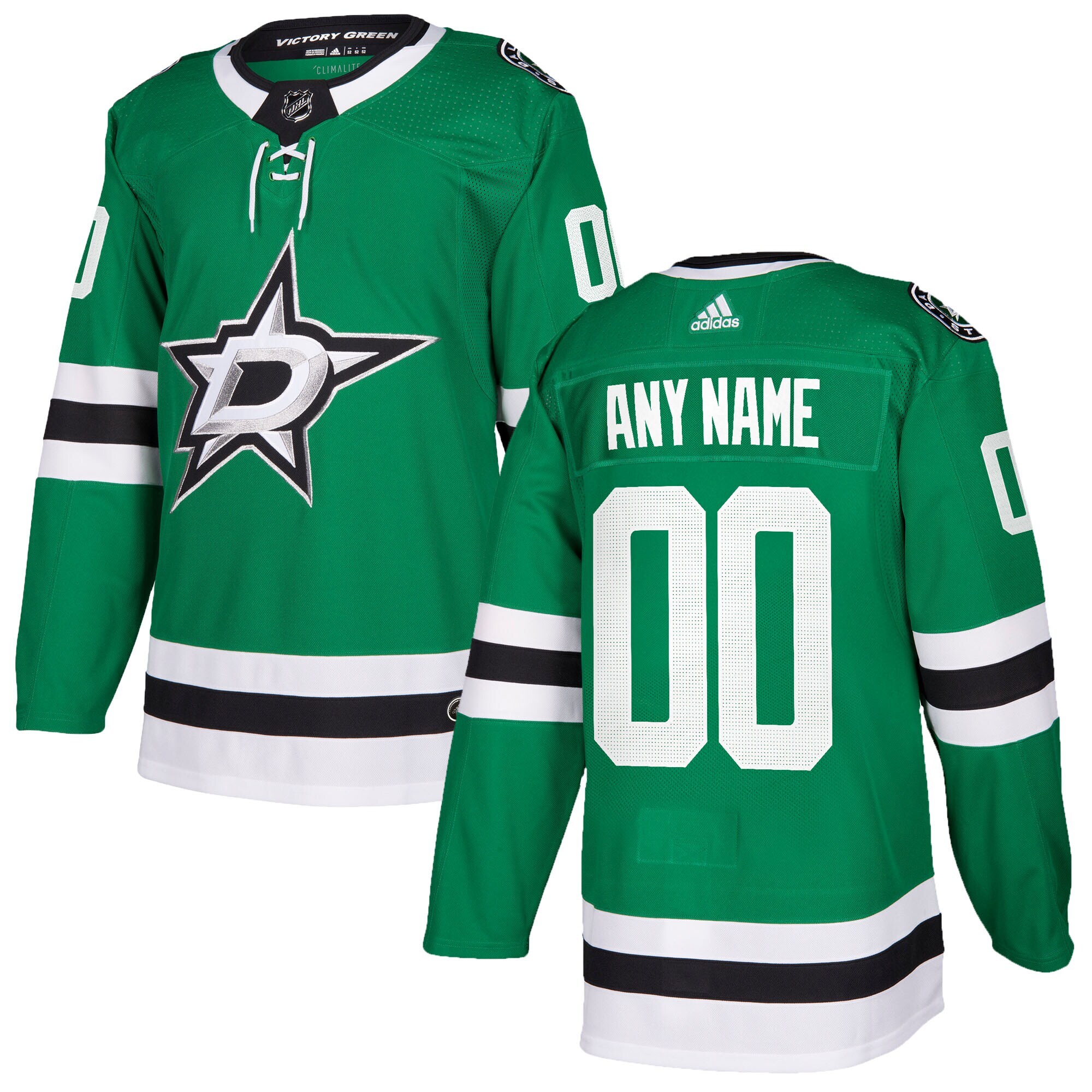 Dallas Stars adidas Authentic Custom Jersey - Kelly Green - vstockx
