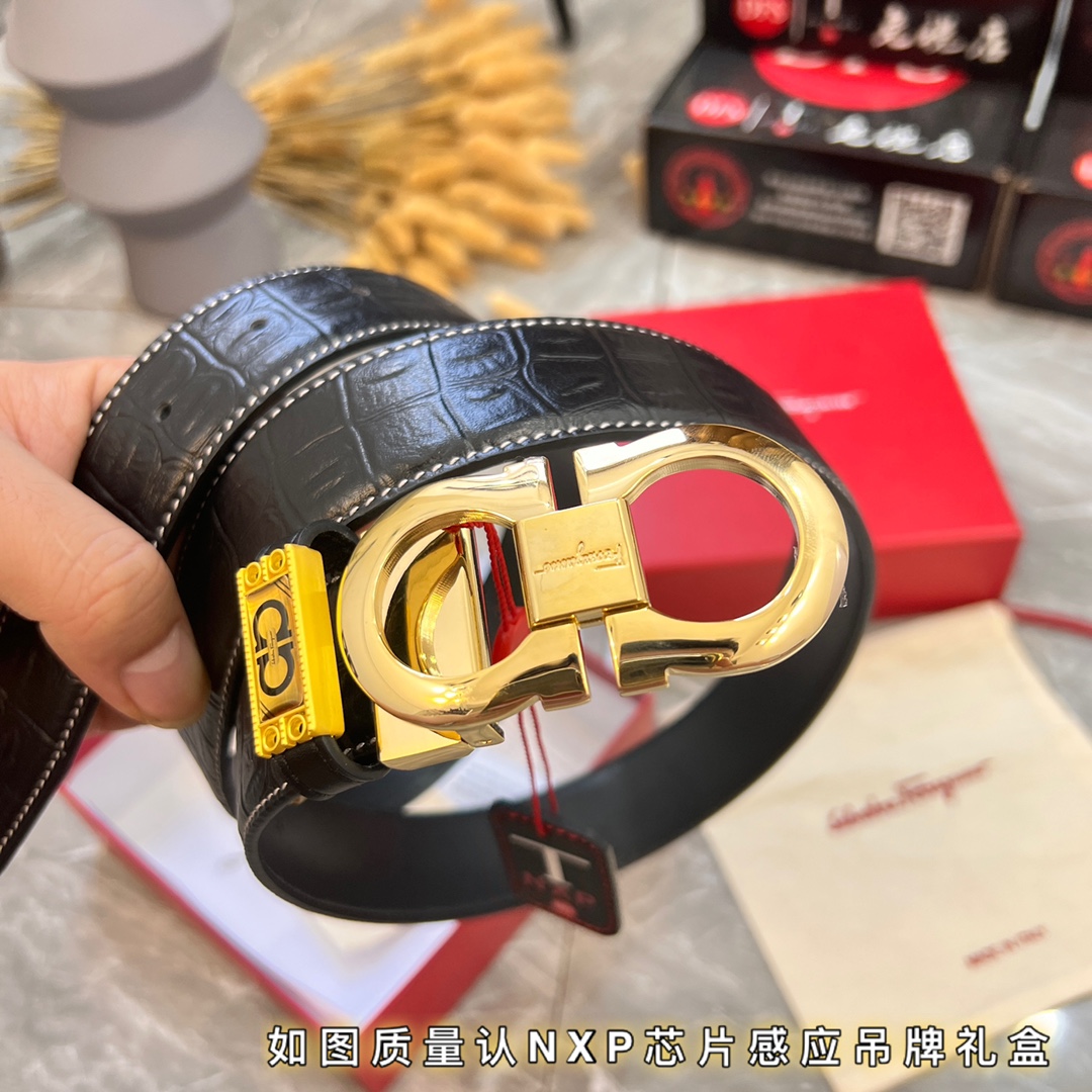 Streetwear Belt Ferragamo 320077 size:3.5cm - vstockx