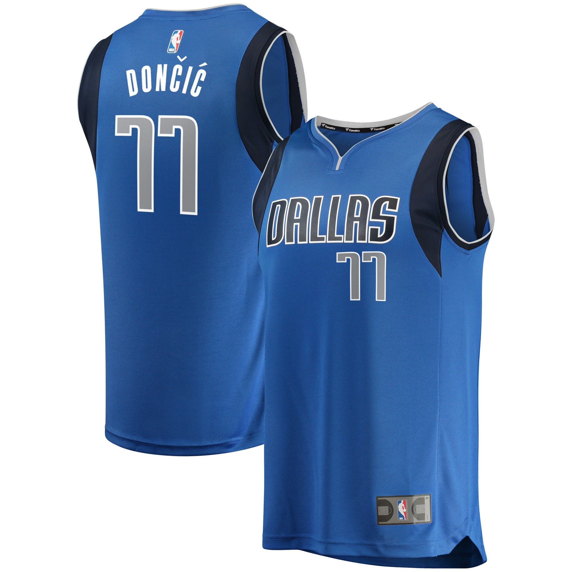 Men's Fanatics Branded Luka Doncic Blue Dallas Mavericks Fast Break Replica Jersey - Icon Edition - vstockx