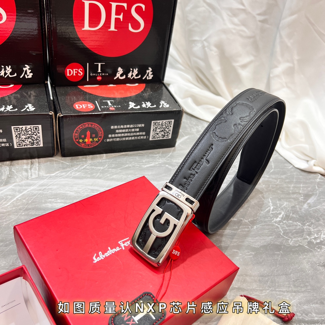 Streetwear Belt Ferragamo 320063 size:3.5cm - vstockx