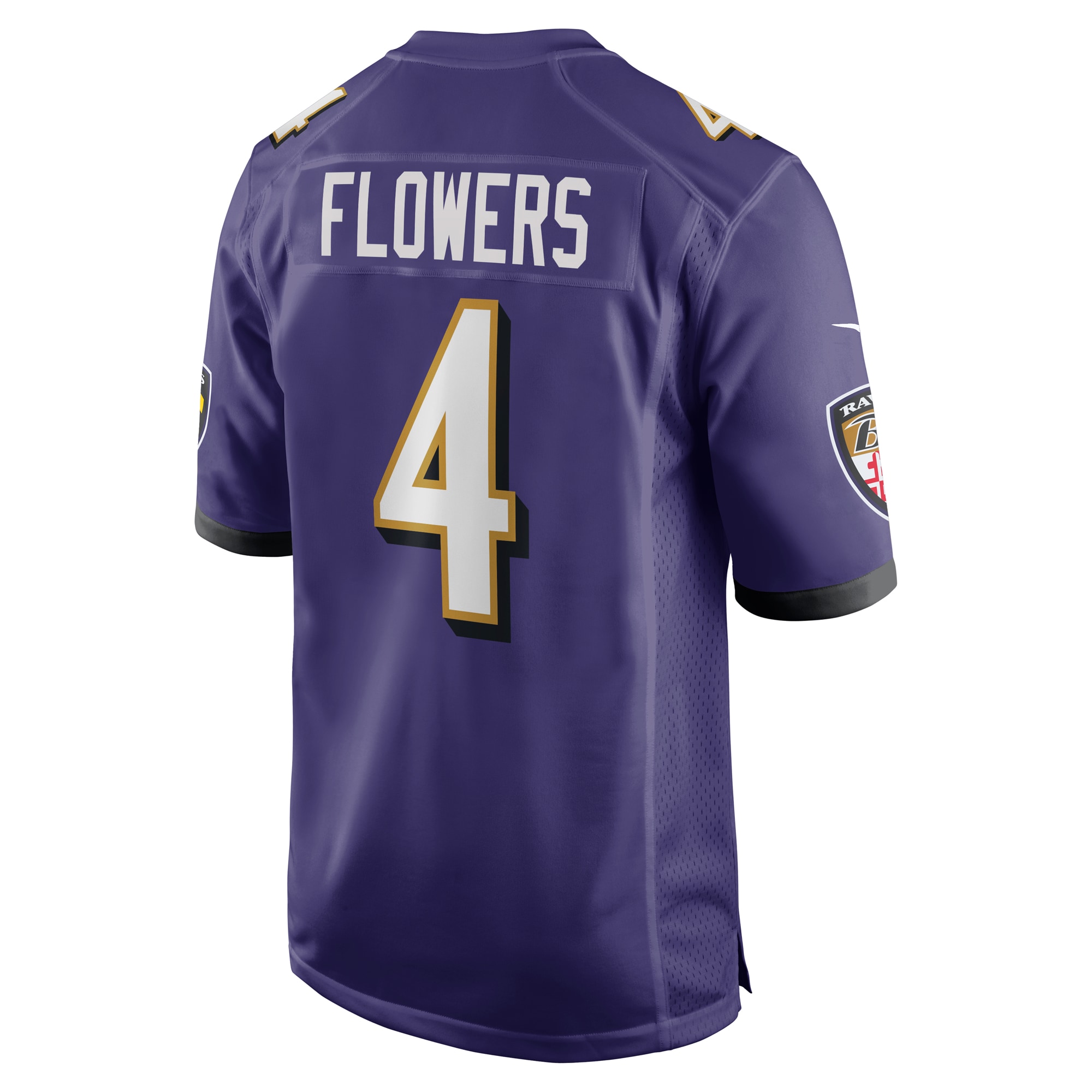 Zay Flowers Baltimore Ravens Nike 2023 NFL Draft First Round Pick Game Jersey - Purple - vstockx