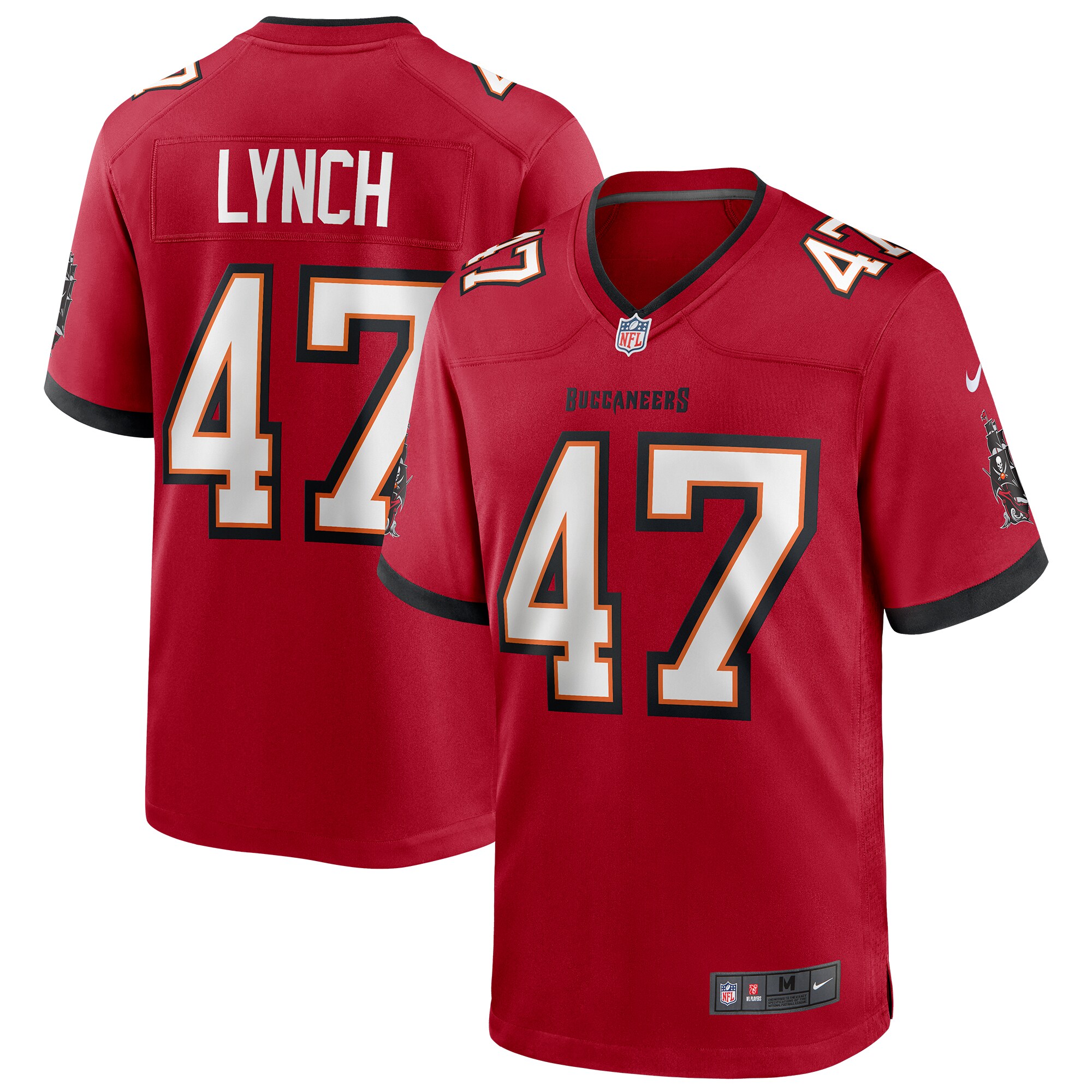 John Lynch Tampa Bay Buccaneers Nike Game Retired Player Jersey - Red - vstockx