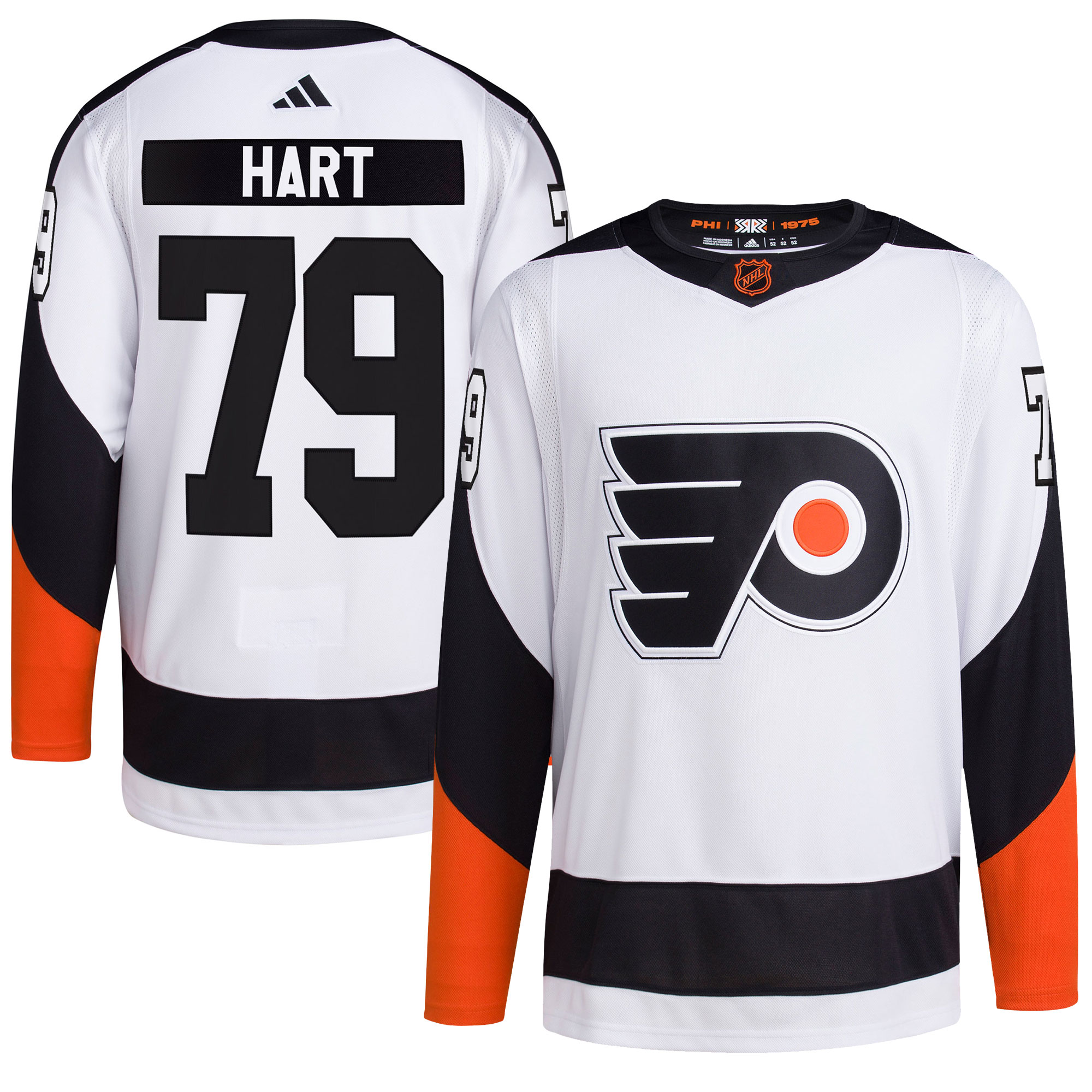 Carter Hart Philadelphia Flyers adidas Reverse Retro 2.0 Authentic Player Jersey - White - vstockx