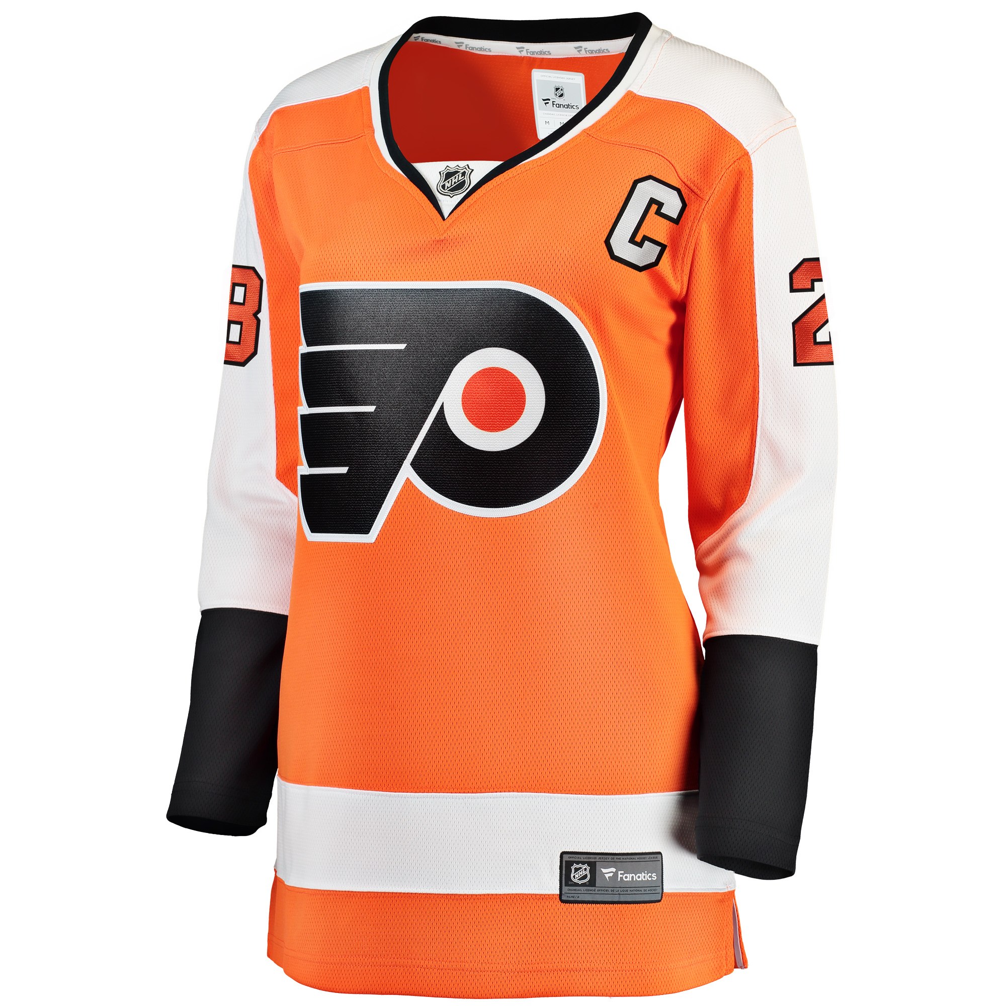 Claude Giroux Philadelphia Flyers Fanatics Branded Women's Home Breakaway Player Jersey - Orange - vstockx