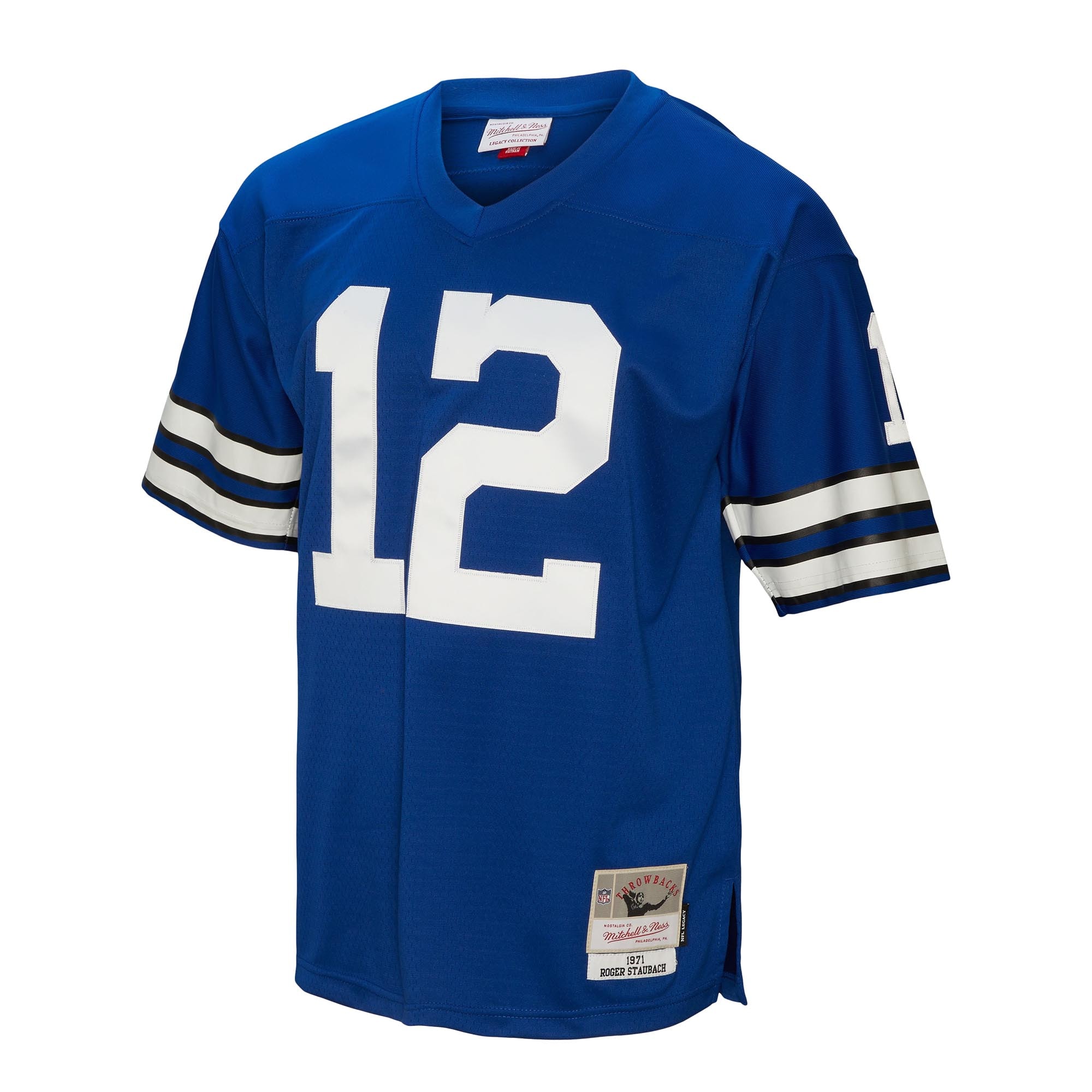 Roger Staubach Dallas Cowboys Mitchell & Ness Big & Tall 1971 Legacy Retired Player Jersey - Navy - vstockx
