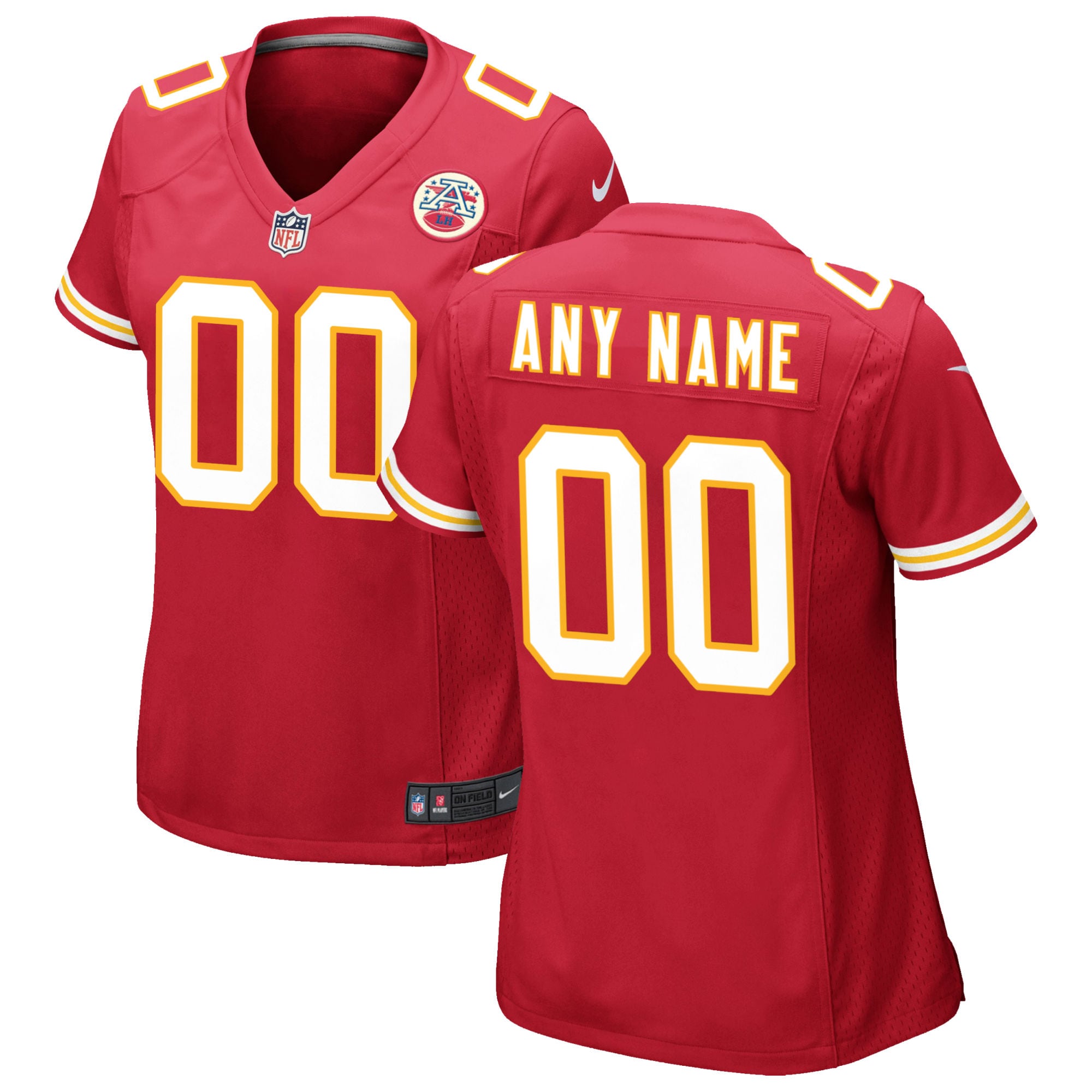 Kansas City Chiefs Nike Women's Custom Game Jersey - Red - vstockx