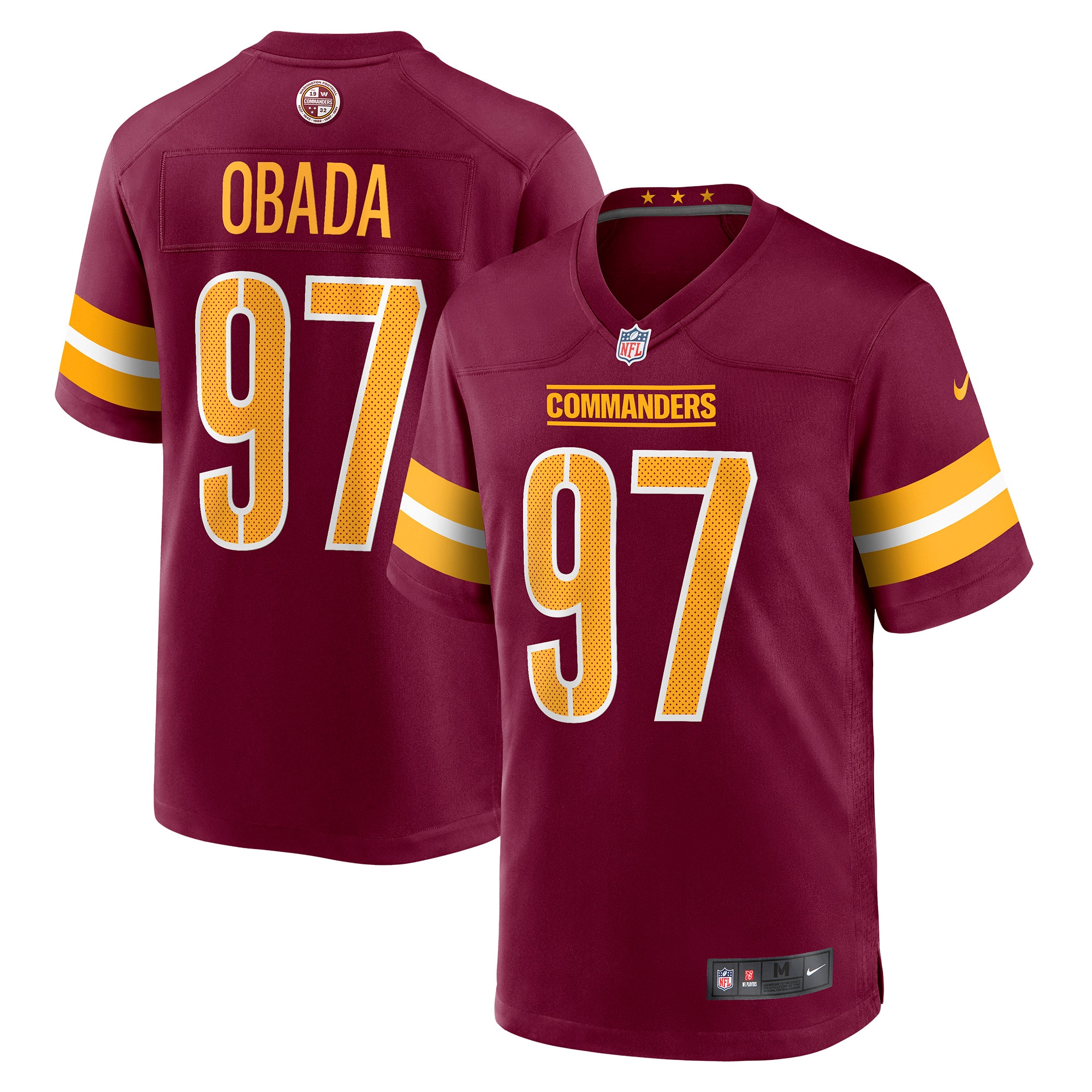 Efe Obada Washington Commanders Nike Game Jersey - Burgundy - vstockx