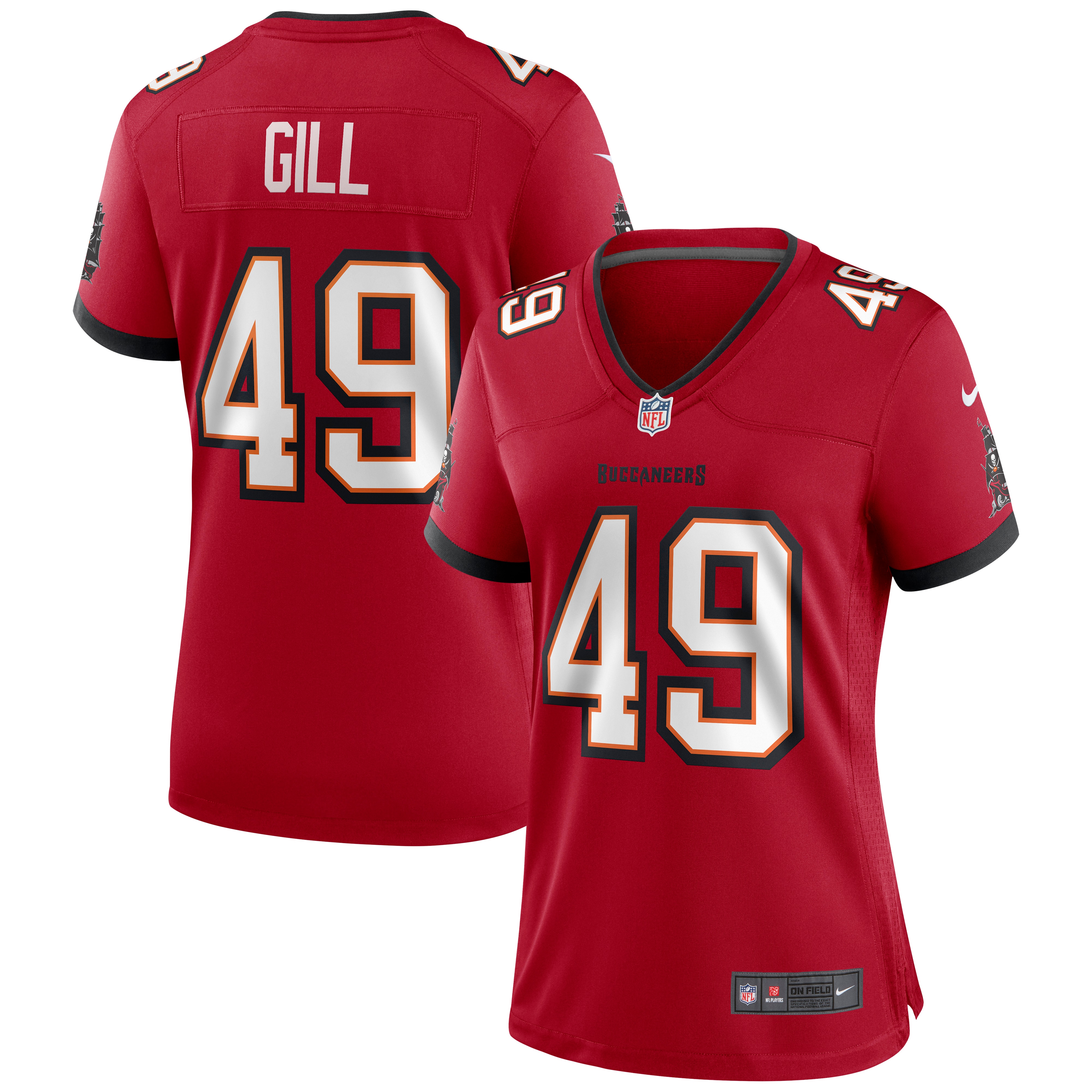 Cam Gill Tampa Bay Buccaneers Nike Women's Game Jersey - Red - vstockx