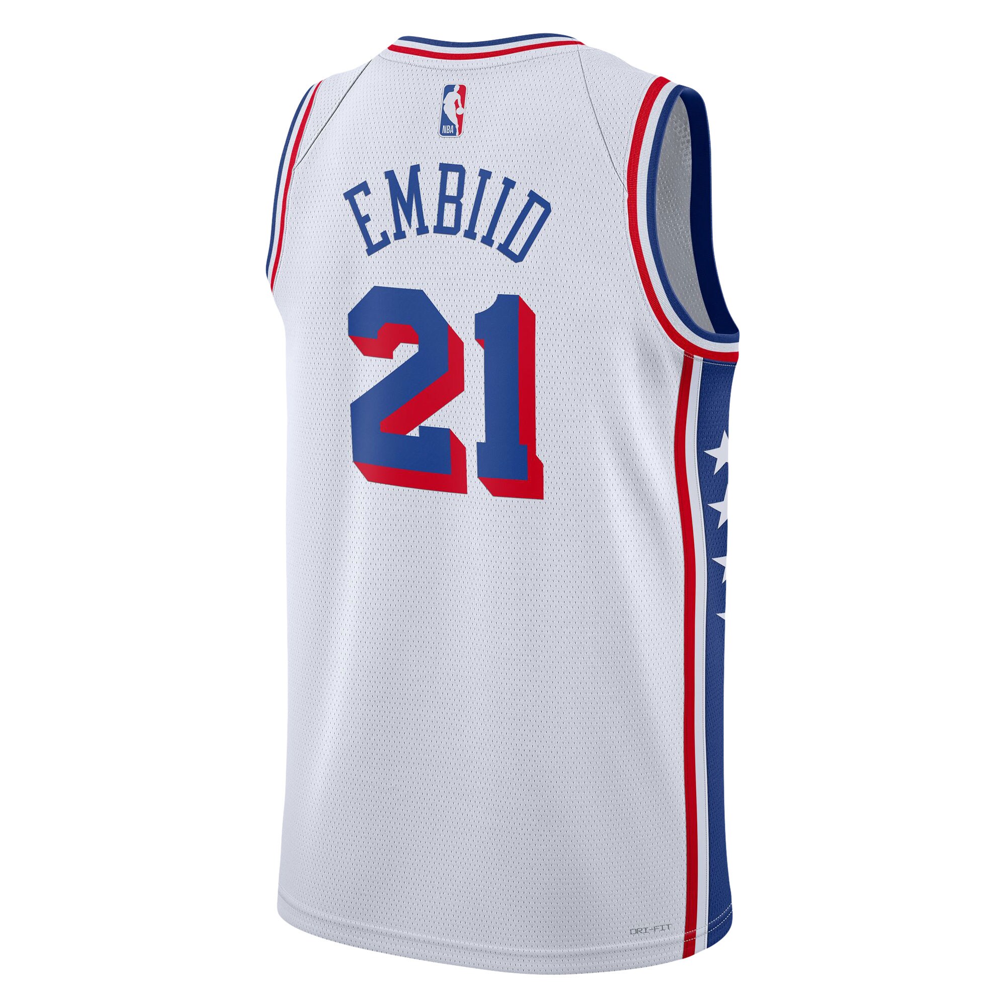 Joel Embiid Philadelphia 76ers Nike Youth Swingman Jersey - Association Edition - White - vstockx