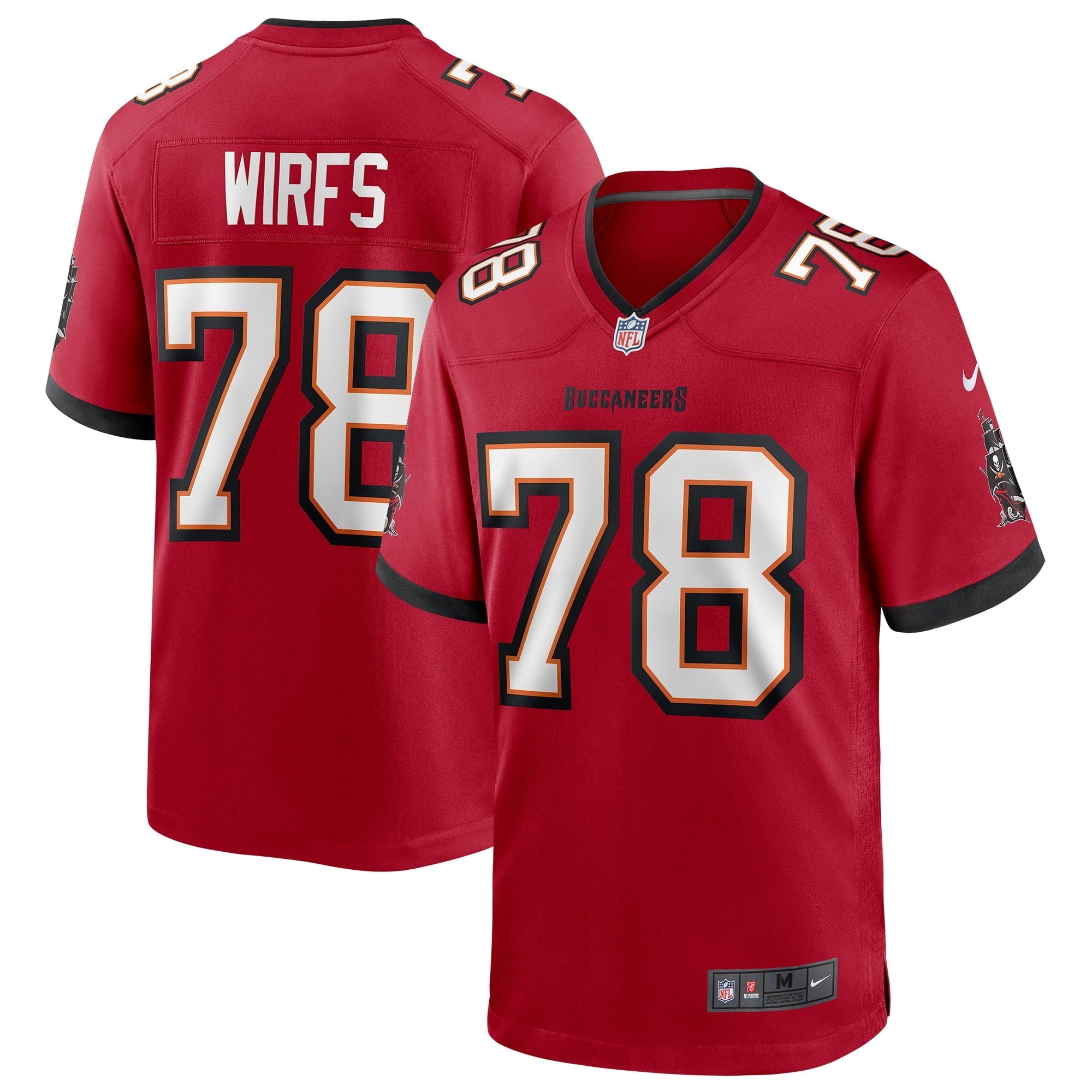 Men's Nike Tristan Wirfs Red Tampa Bay Buccaneers Player Game Jersey - vstockx