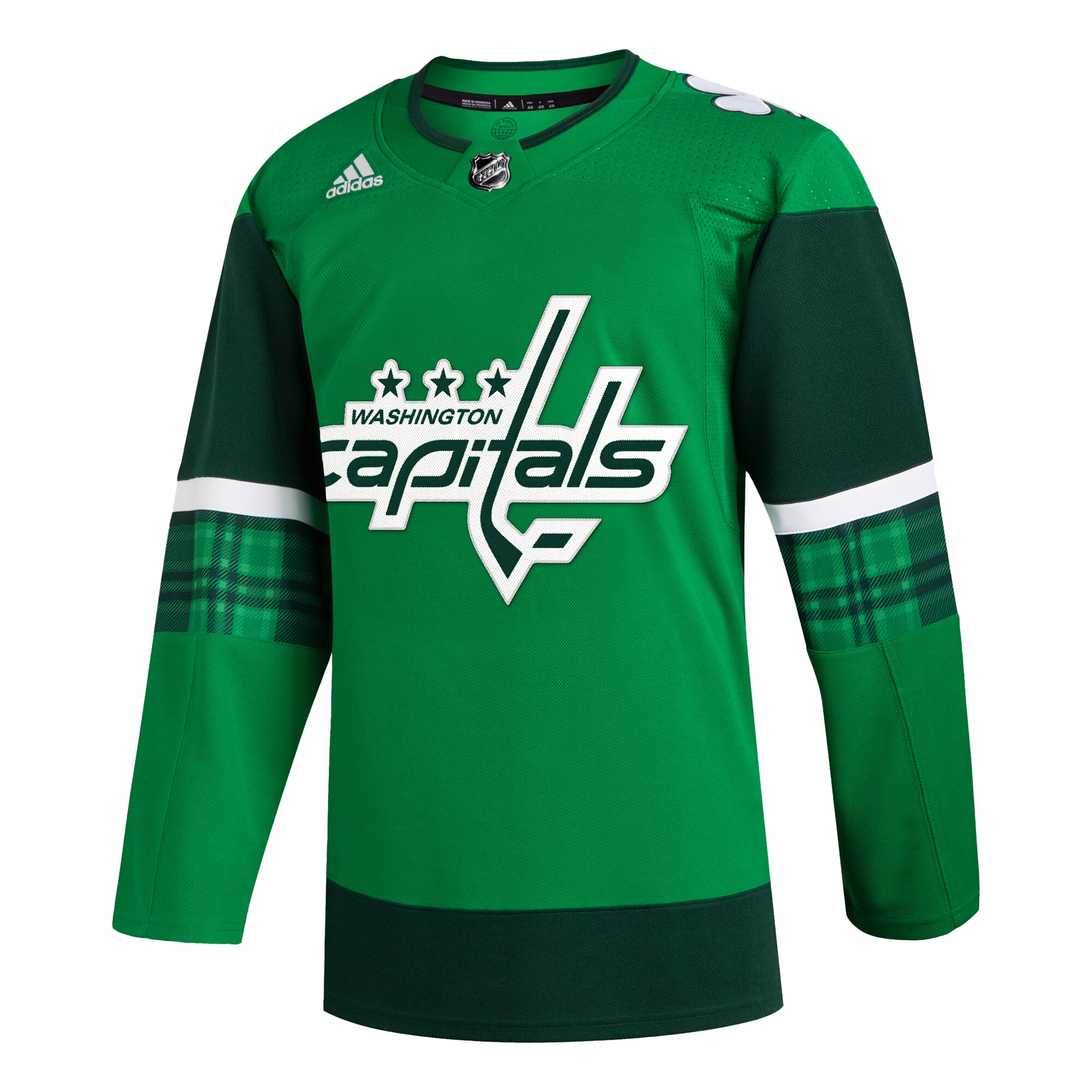 Washington Capitals adidas 2023 St. Patrick's Day Primegreen Authentic Jersey - Kelly Green - vstockx