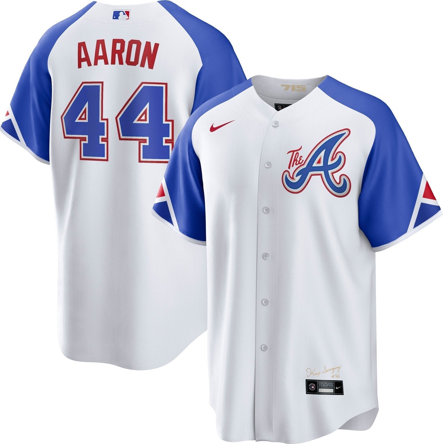 Nike Men's Atlanta Braves Aaron City Connect Replica Jersey - vstockx
