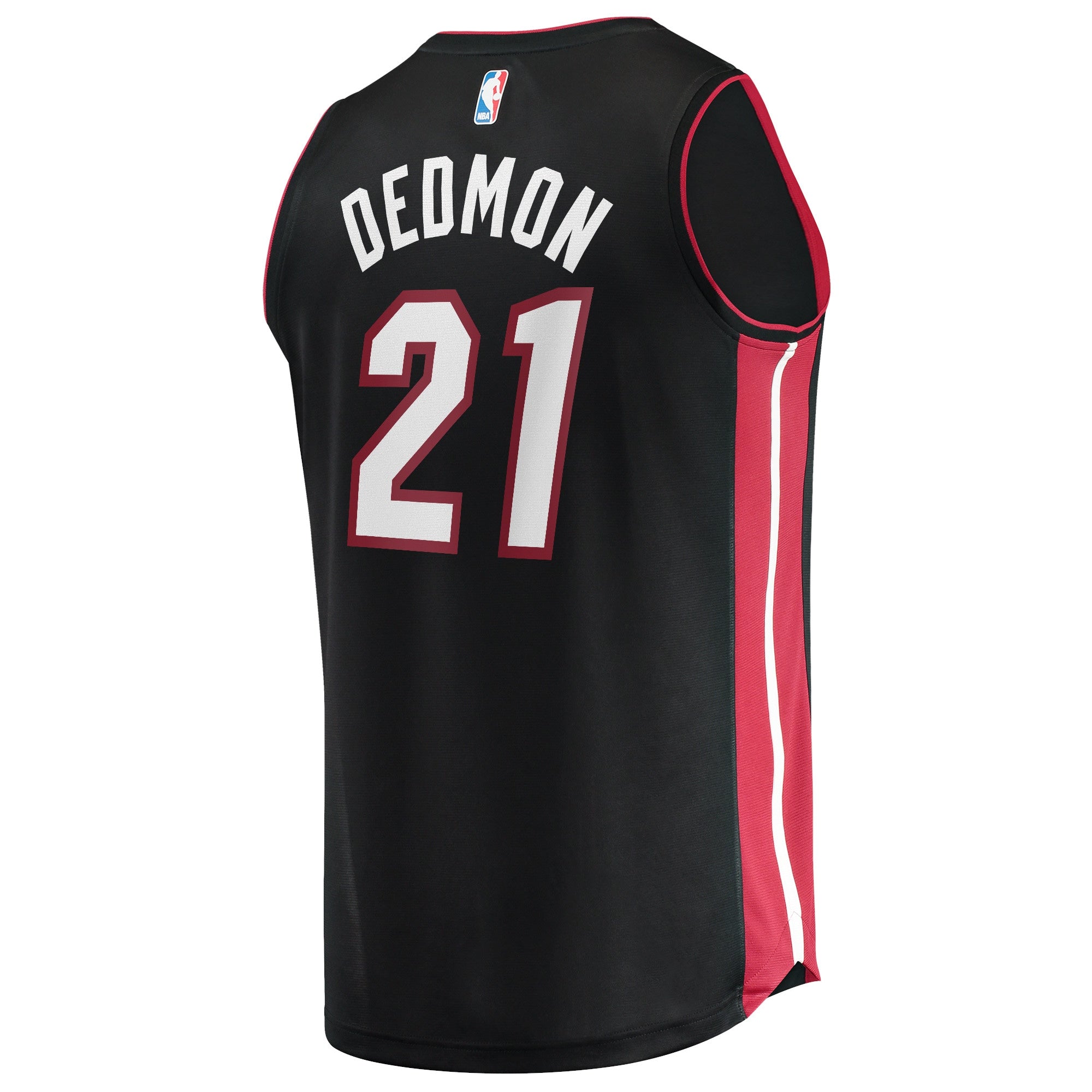Youth Fanatics Branded Dewayne Dedmon Black Miami Heat 2021/22 Fast Break Replica Jersey - Icon Edition - vstockx