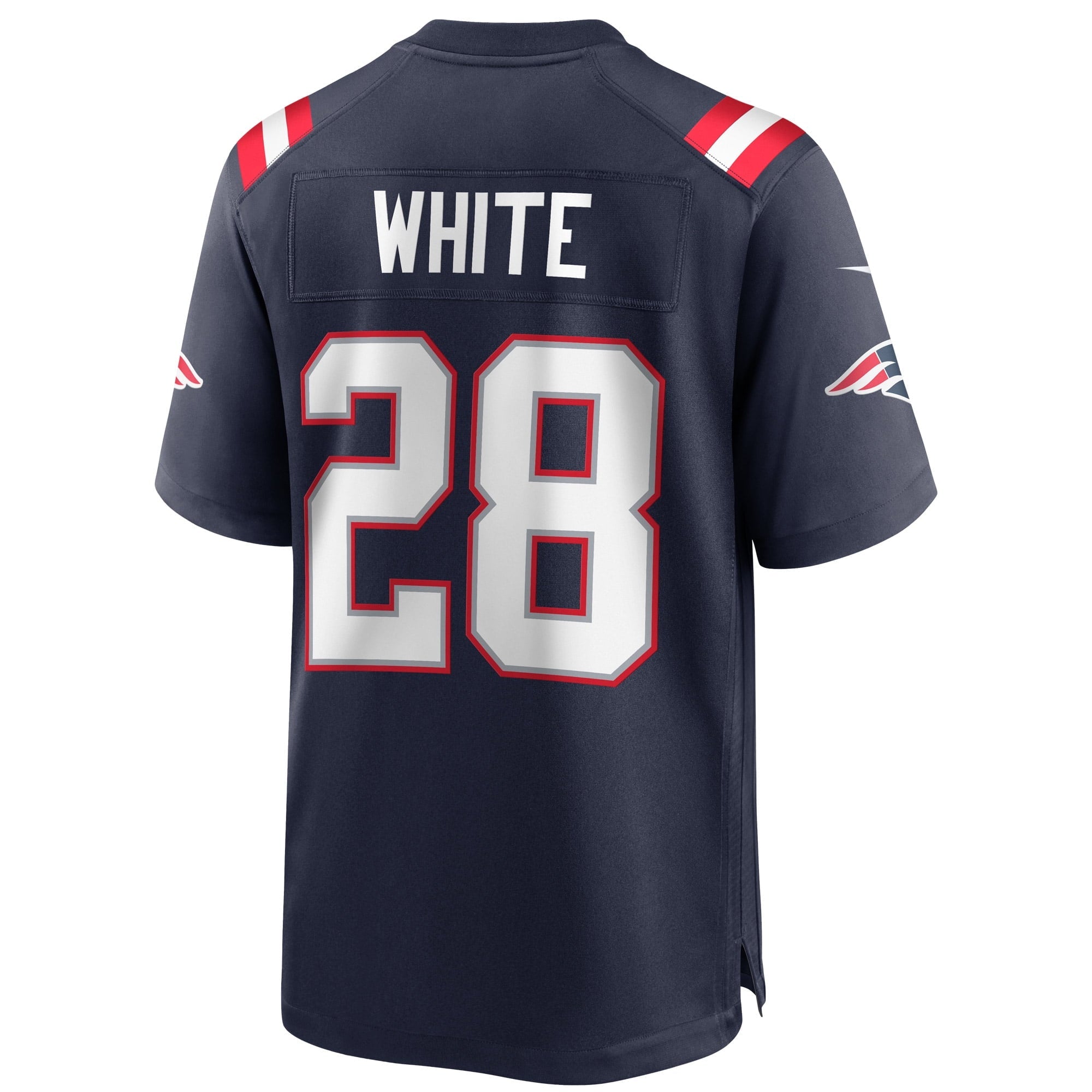 Men's Nike James White Navy New England Patriots Game Player Jersey - vstockx
