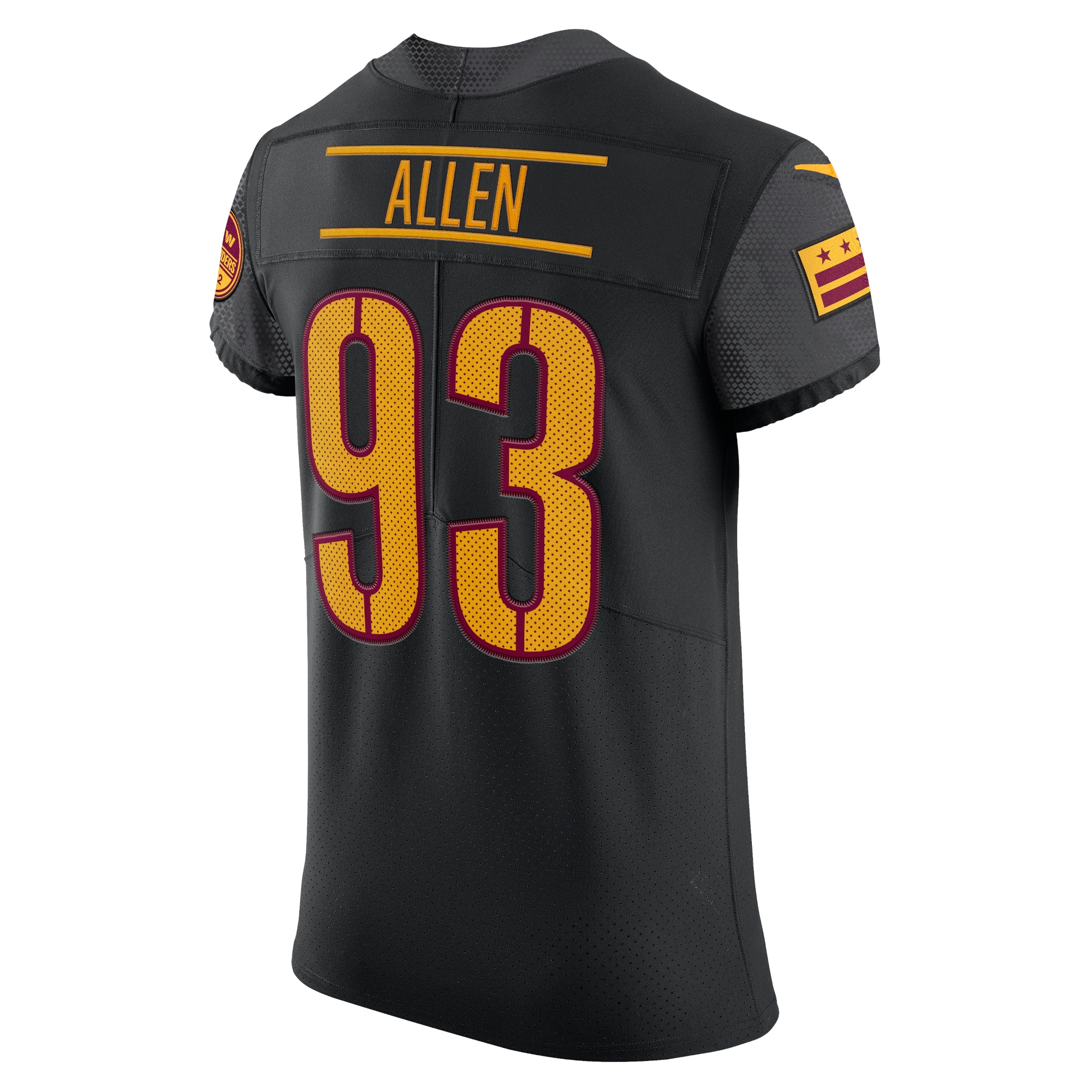 Jonathan Allen Washington Commanders Nike Alternate Vapor Elite Jersey - Black - vstockx