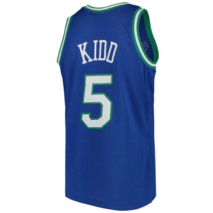 Men's Dallas Mavericks Jason Kidd Mitchell & Ness Blue Swingman Jersey - vstockx