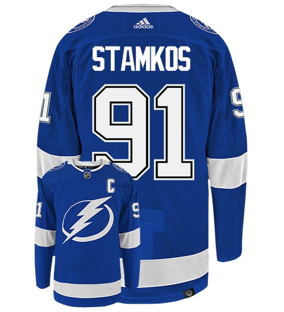 Steven Stamkos Tampa Bay Lightning Adidas Primegreen Authentic NHL Hockey Jersey - vstockx