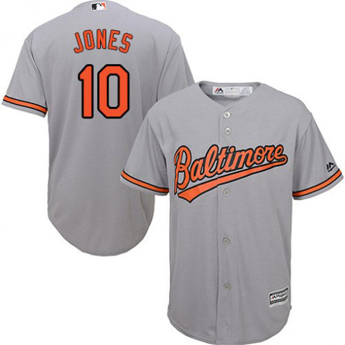 Men's Baltimore Orioles Adam Jones Replica Road Jersey - Gray - vstockx