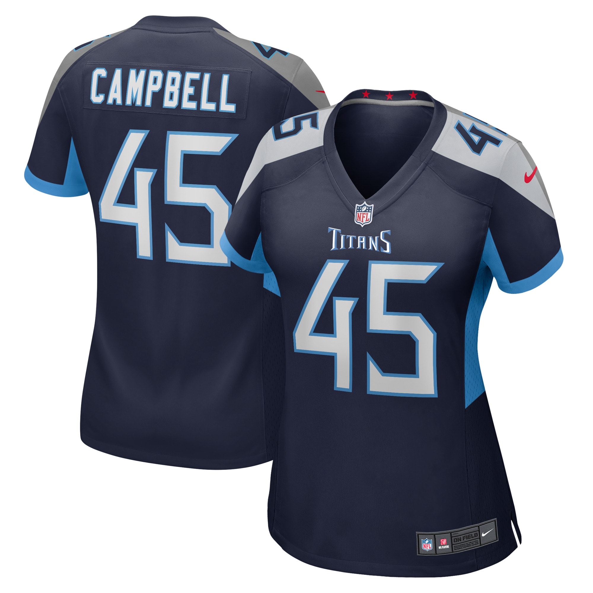 Chance Campbell Tennessee Titans Nike Women's Player Game Jersey - Navy - vstockx