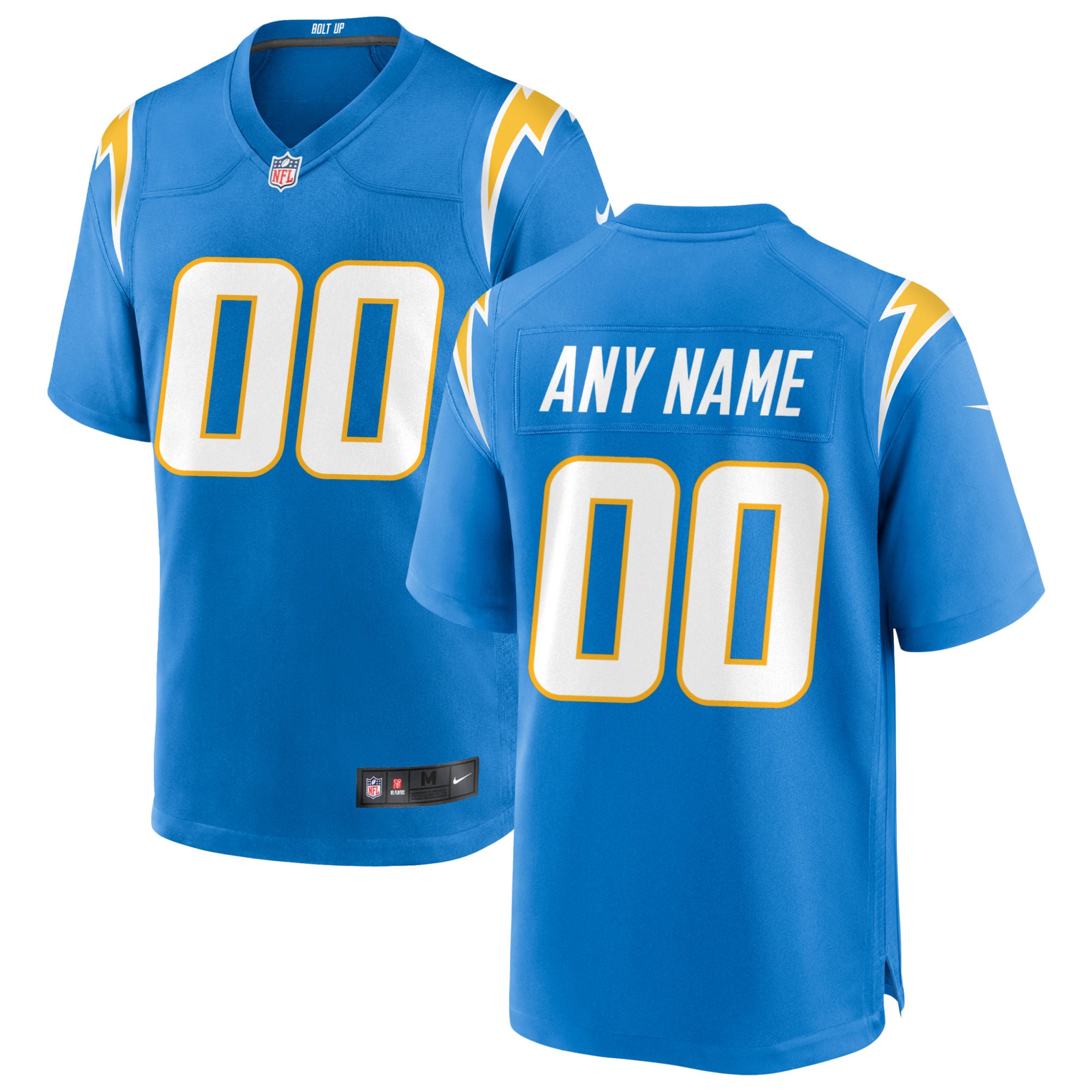 Los Angeles Chargers Nike Custom Game Jersey - Powder Blue - vstockx