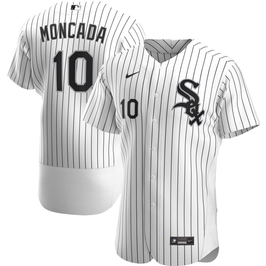 Men's Chicago White Sox Yoan Moncada White Home Authentic Player Jersey - vstockx