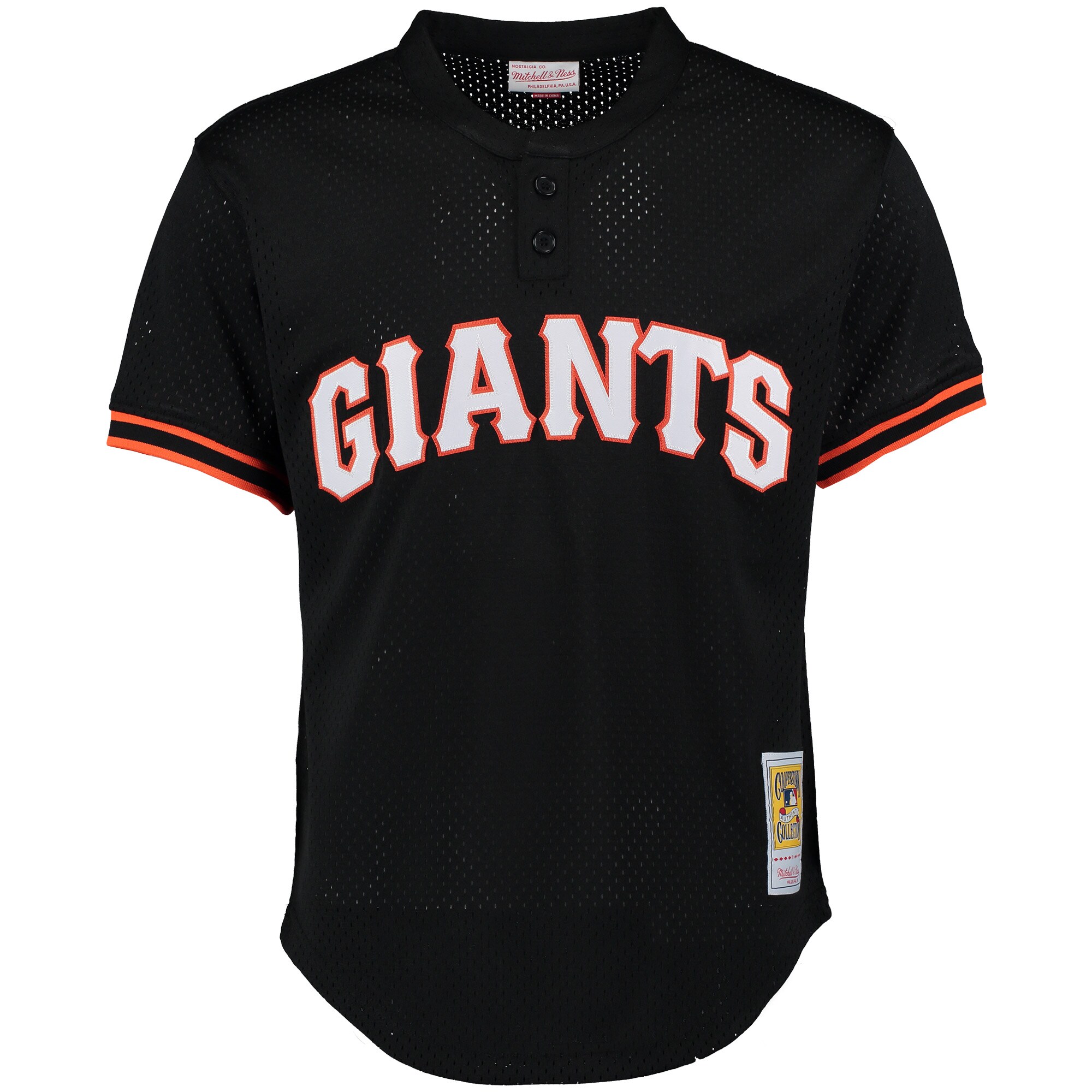 Matt Williams San Francisco Giants Mitchell & Ness Cooperstown Mesh Batting Practice Jersey - Black - vstockx