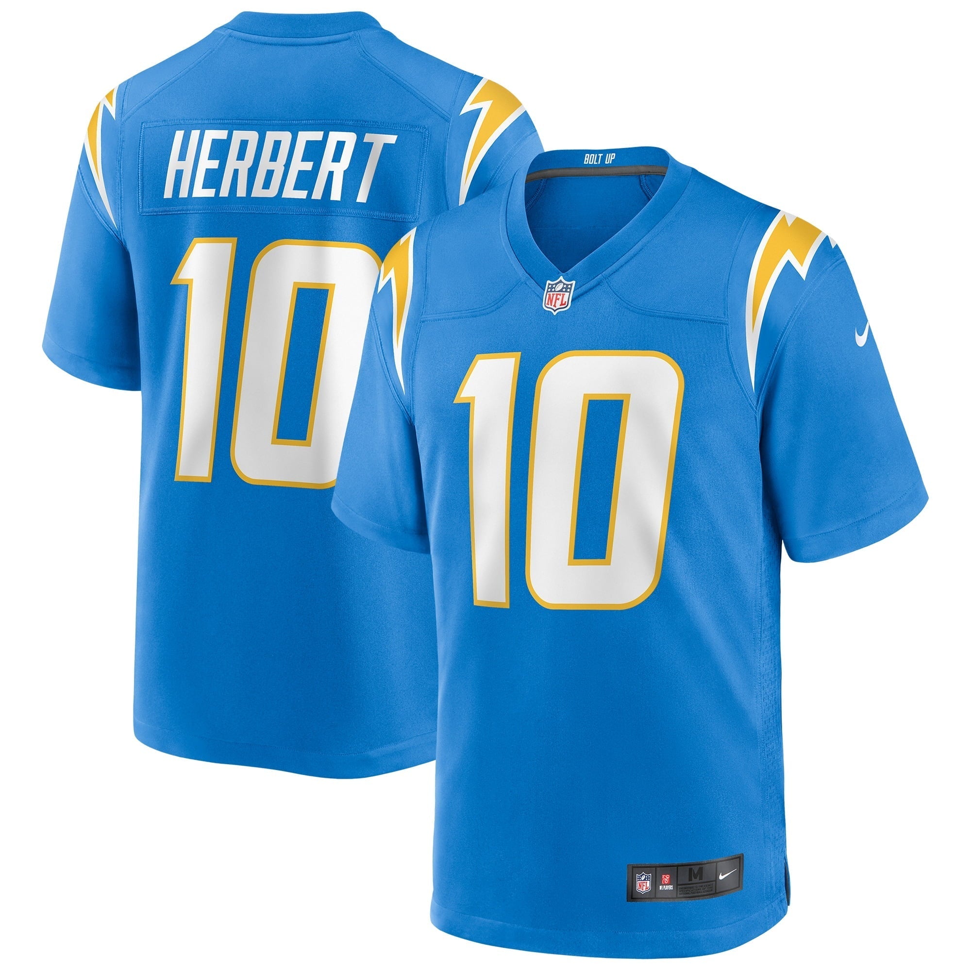 Men's Nike Justin Herbert Powder Blue Los Angeles Chargers Player Game Jersey - vstockx