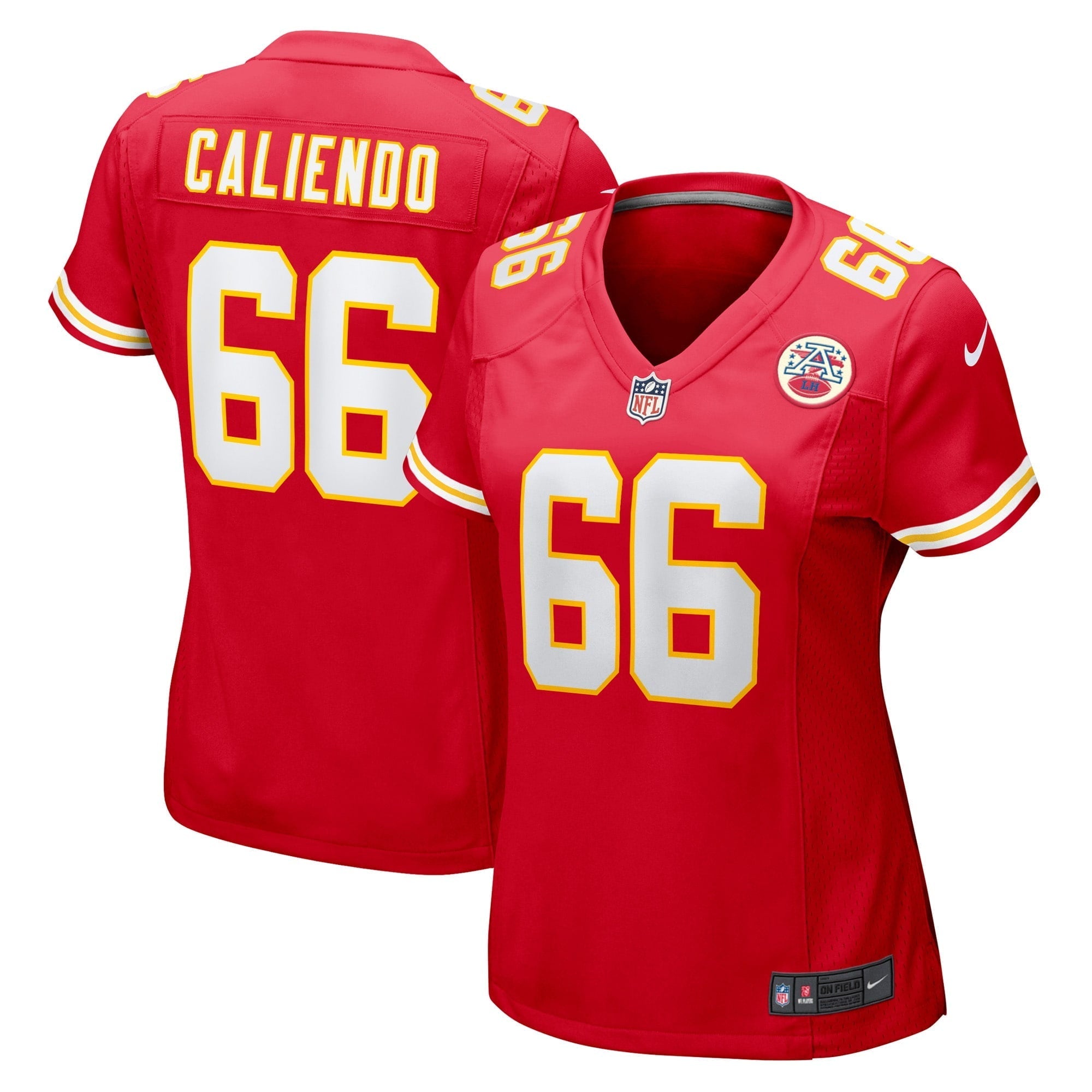 Women's Nike Mike Caliendo Red Kansas City Chiefs Game Player Jersey - vstockx