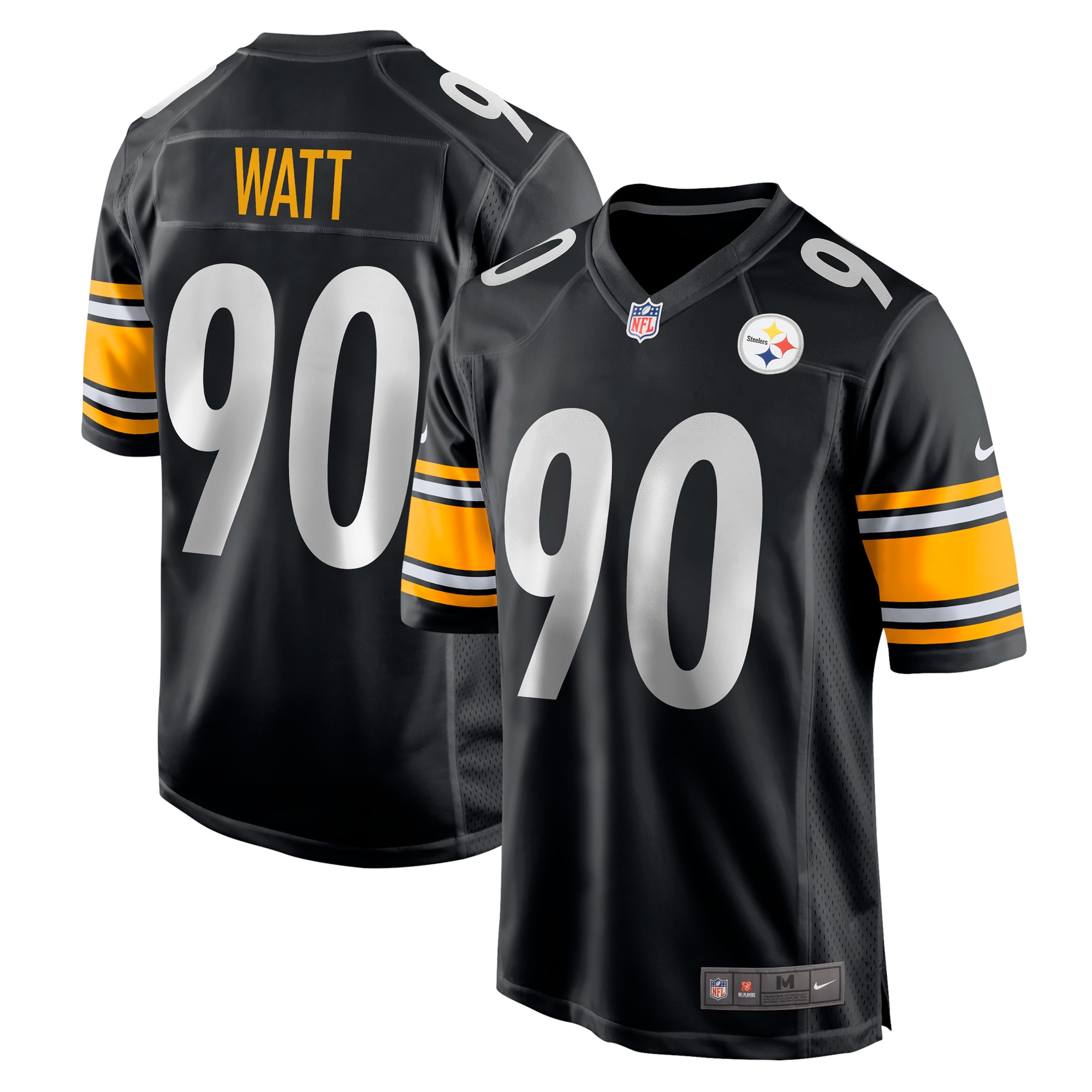 T.J. Watt Pittsburgh Steelers Nike Game Team Jersey - Black - vstockx
