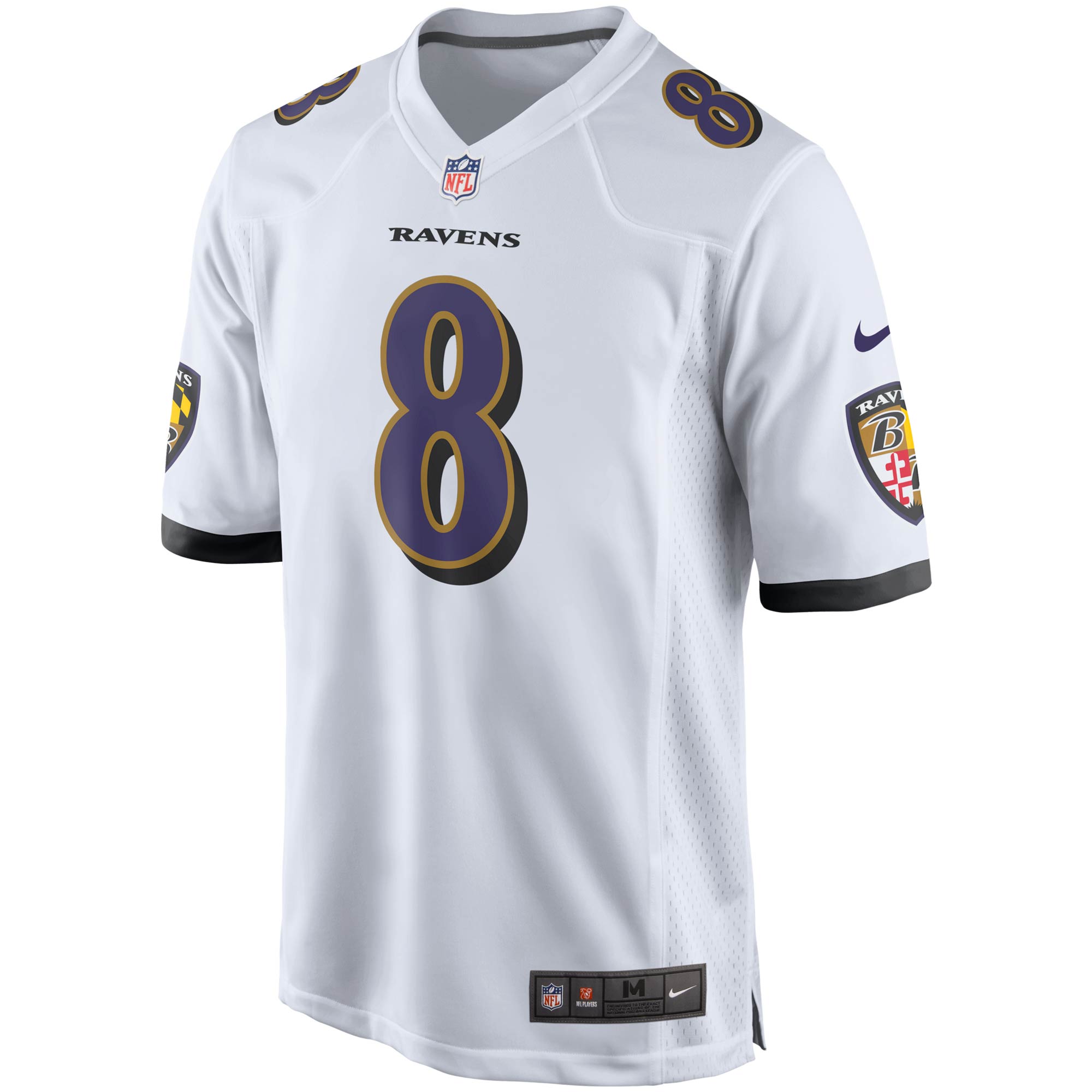 Lamar Jackson Baltimore Ravens Nike Player Game Jersey - White - vstockx