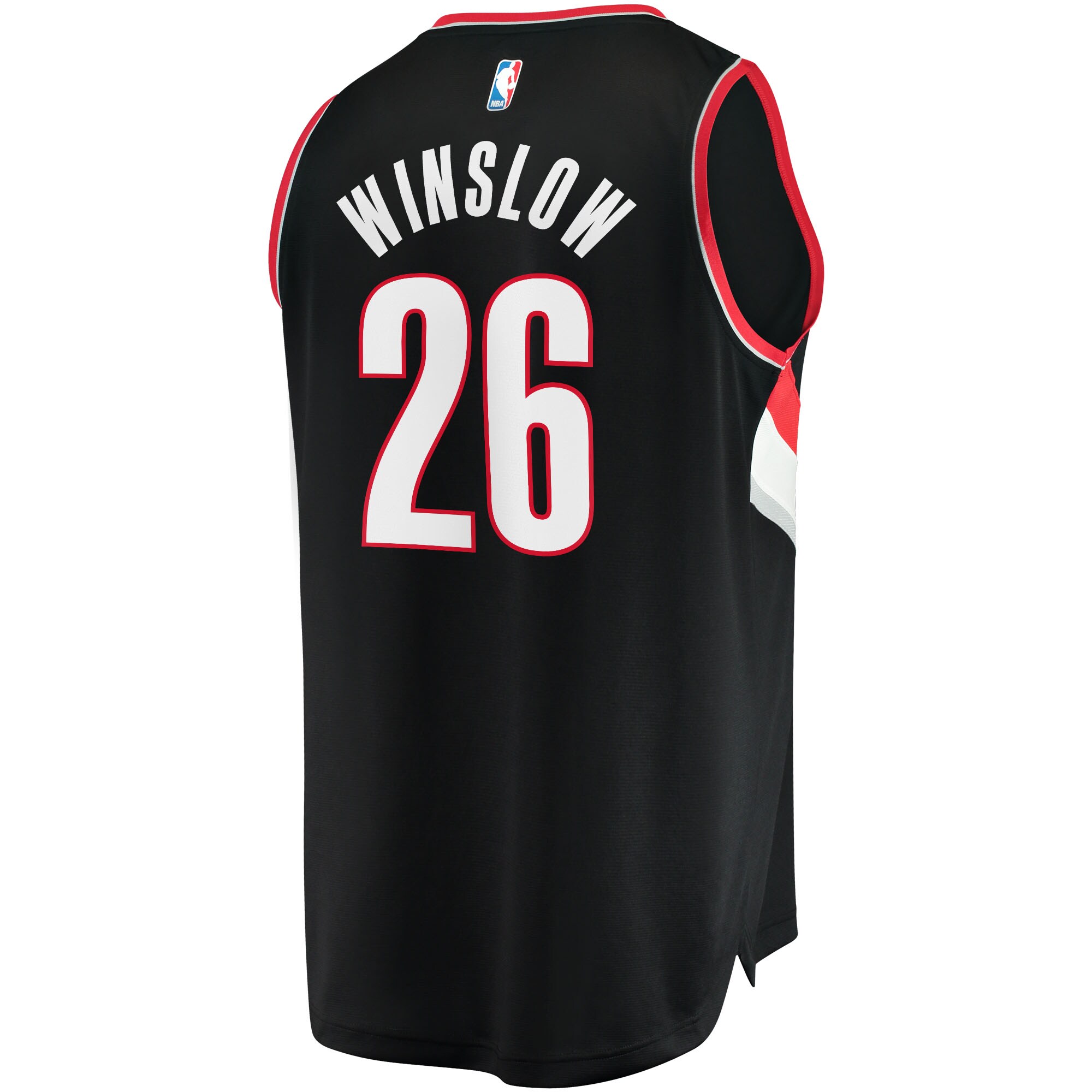 Justise Winslow Portland Trail Blazers Fanatics Branded 2021/22 Fast Break Replica Jersey - Icon Edition - Black - vstockx