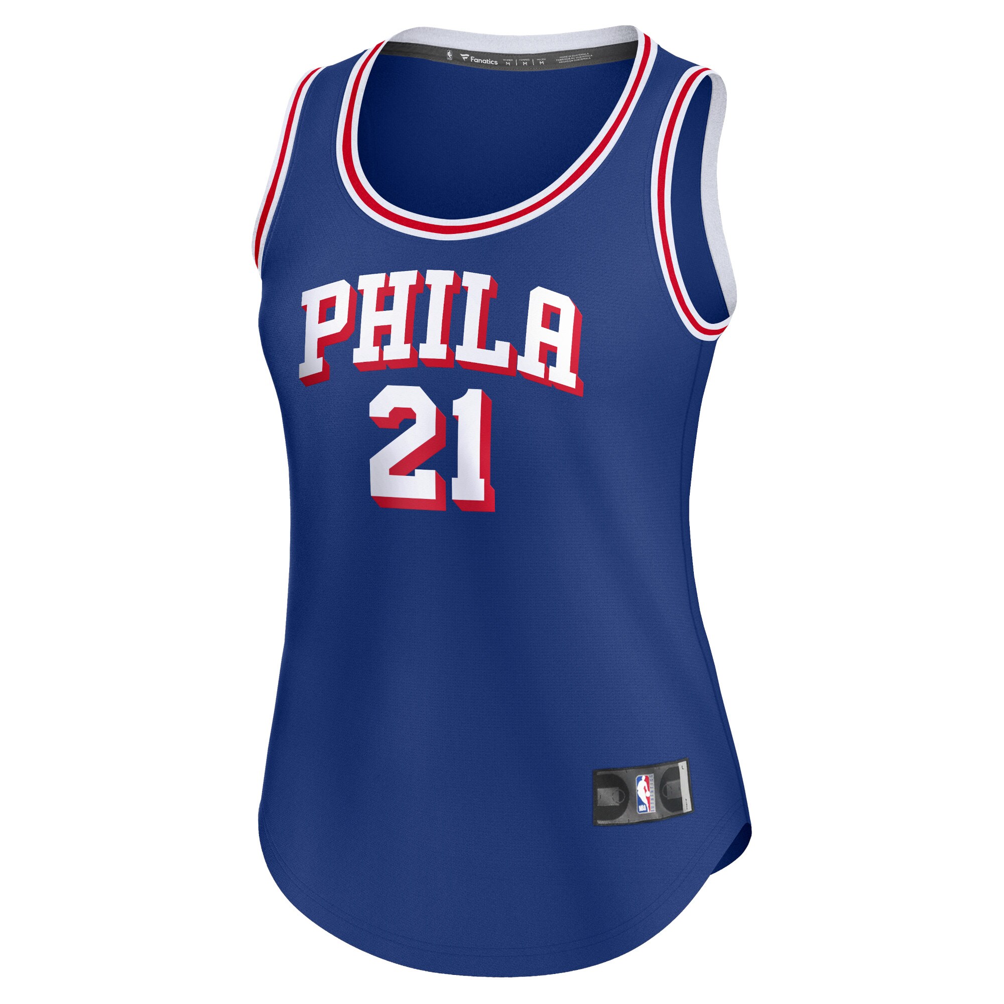 Joel Embiid Philadelphia 76ers Fanatics Branded Women's Fast Break Player Jersey - Icon Edition - Royal - vstockx