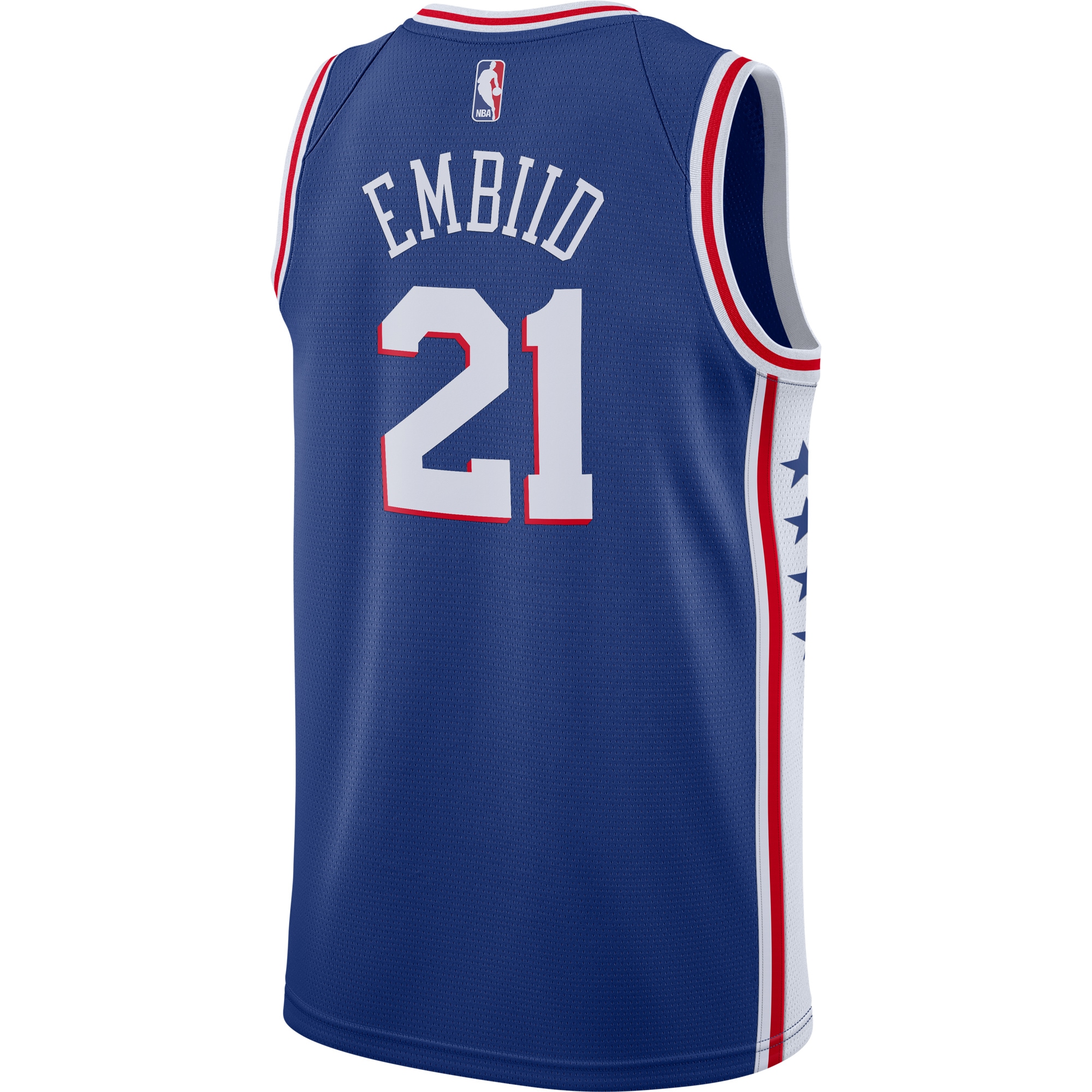 Joel Embiid Philadelphia 76ers Nike Swingman Jersey Royal - Icon Edition - vstockx
