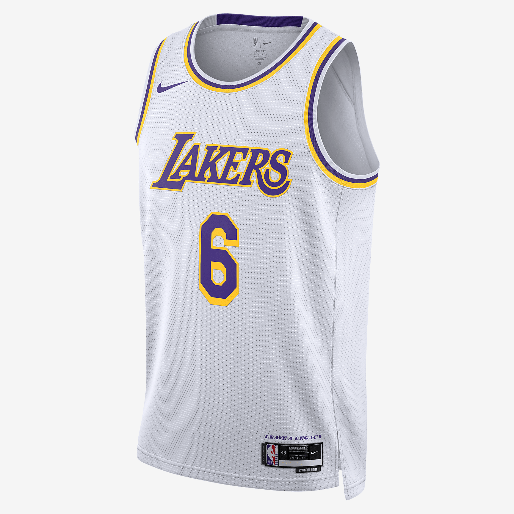 Los Angeles Lakers Association Edition 2022/23 Nike Dri-FIT NBA Swingman Jersey - White - vstockx