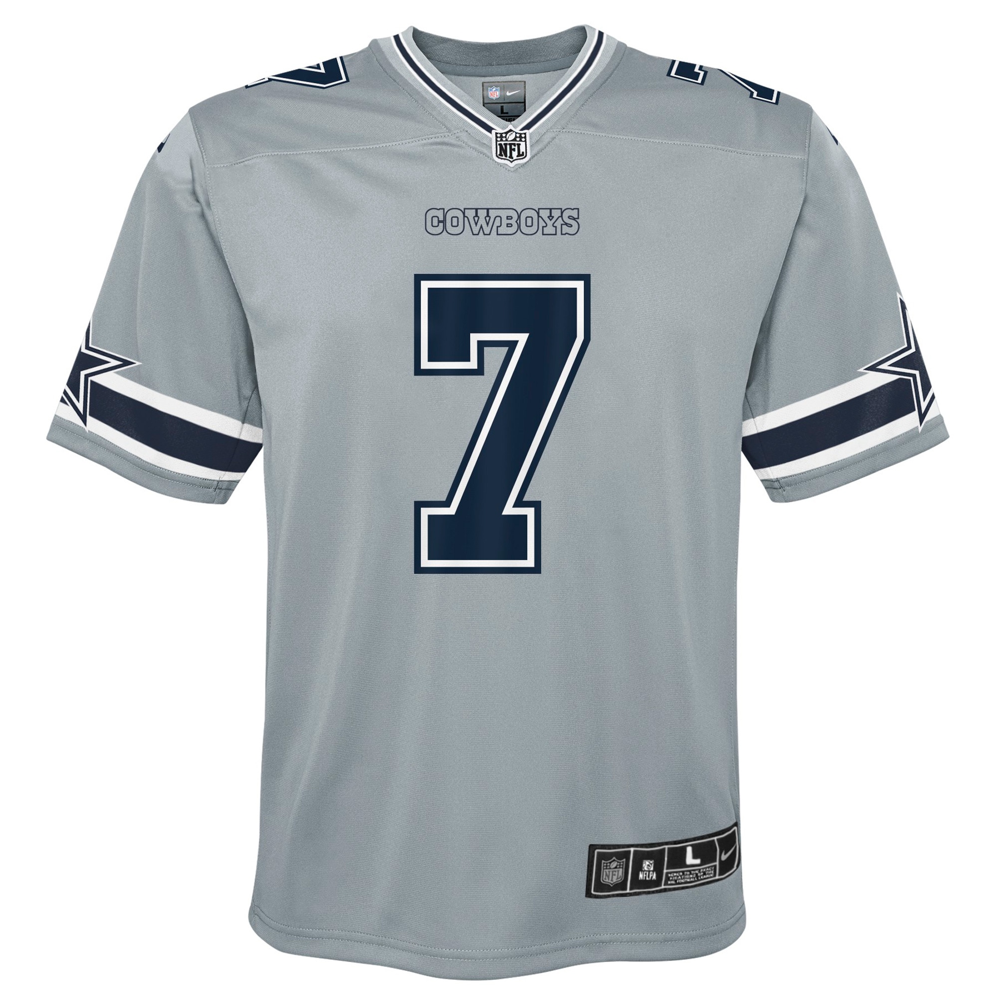 Trevon Diggs Dallas Cowboys Nike Youth Inverted Game Jersey - Silver - vstockx