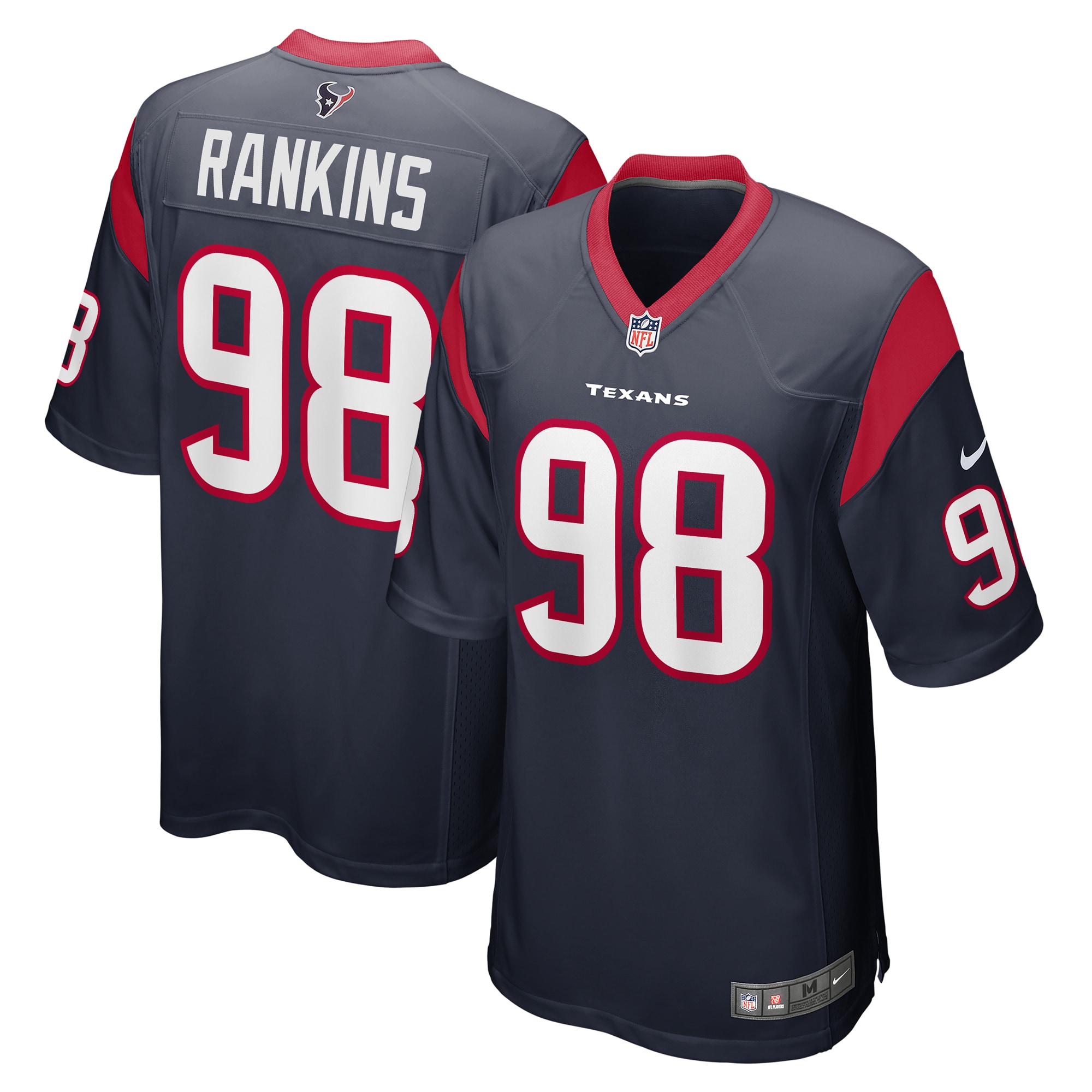 Sheldon Rankins Houston Texans Nike Game Player Jersey - Navy - vstockx
