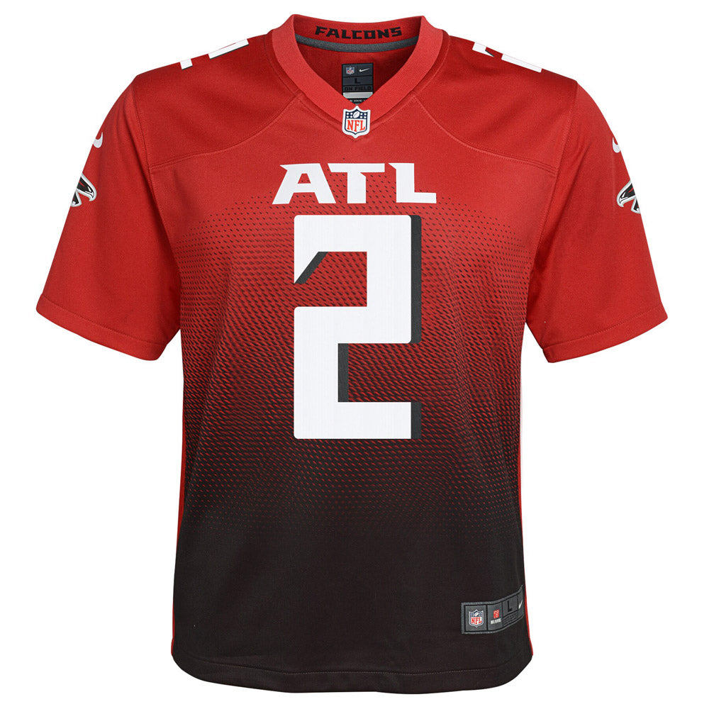 Youth Atlanta Falcons Matt Ryan 2nd Alternate Game Jersey Red - vstockx