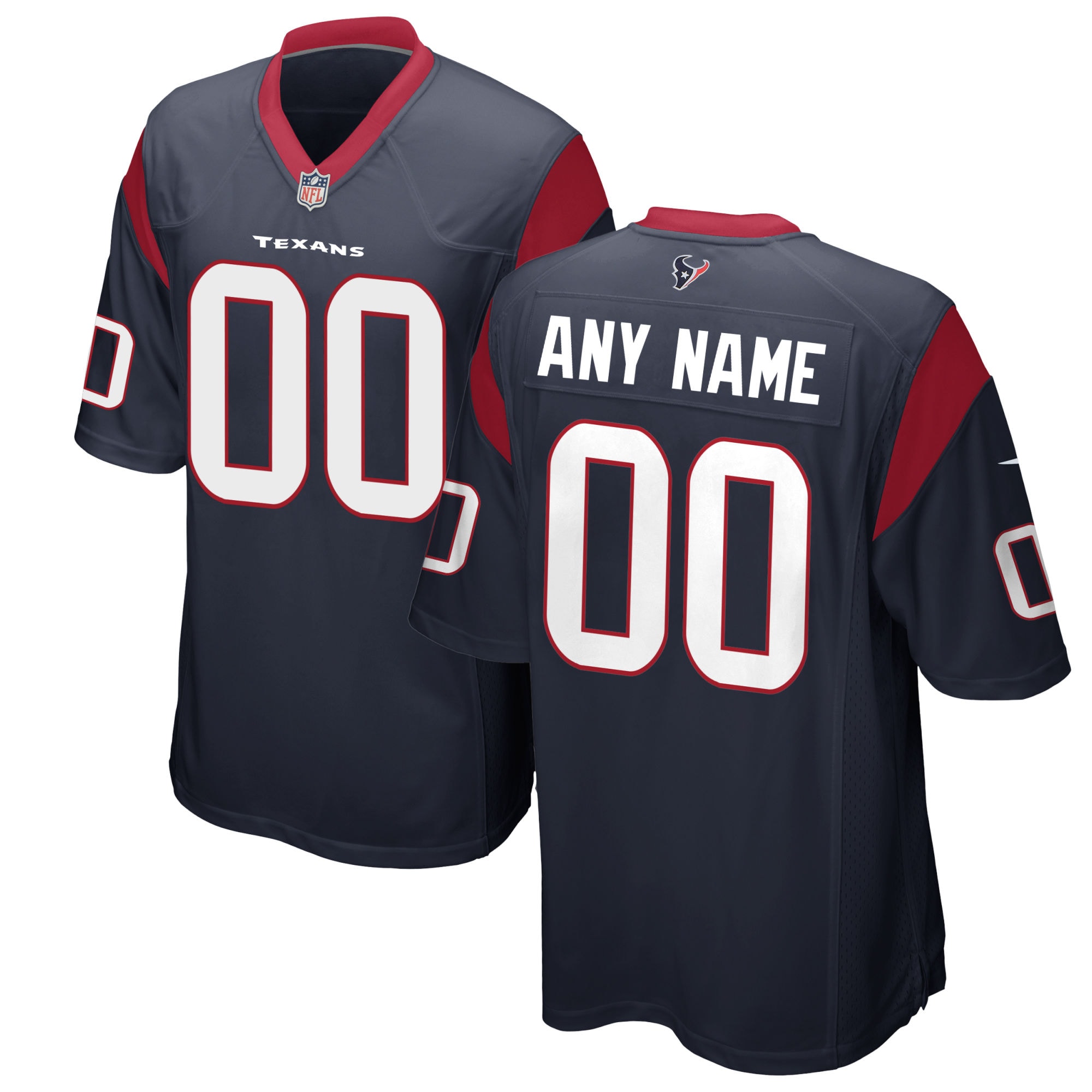Houston Texans Nike Custom Game Jersey - Navy - vstockx