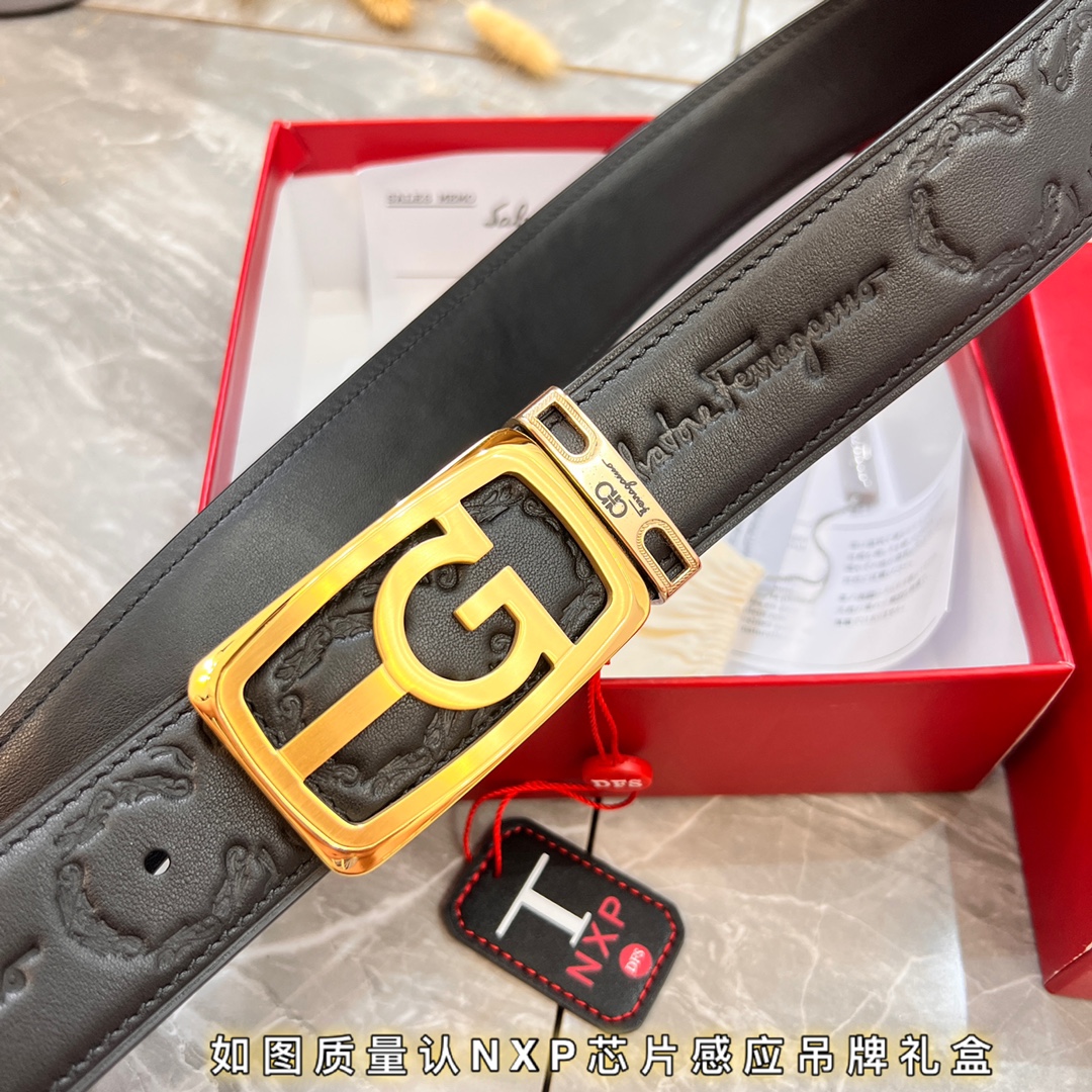 Streetwear Belt Ferragamo 320064 size:3.5cm - vstockx