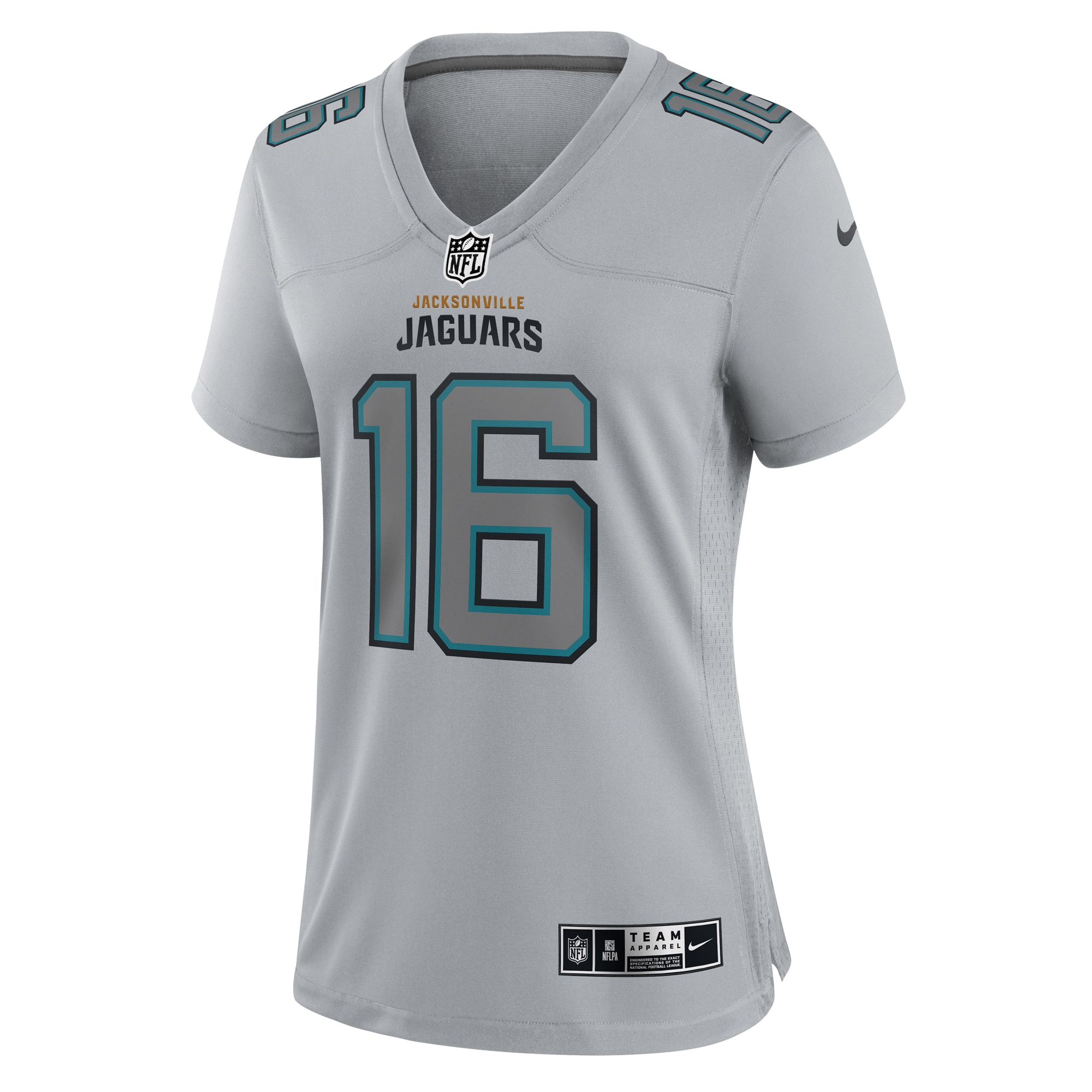 Trevor Lawrence Jacksonville Jaguars Nike Women's Atmosphere Fashion Game Jersey - Gray - vstockx