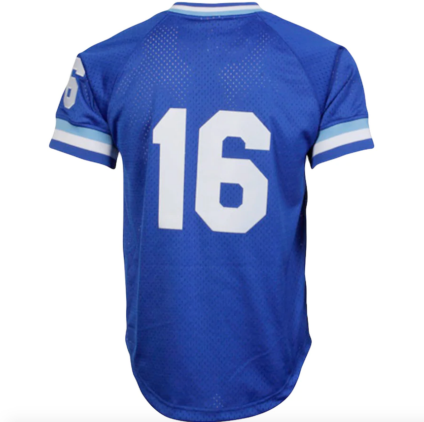 Men's Mitchell & Ness Authentic Replica Bo Jackson Kansas City Royals 1989 Blue Mesh Batting Practice Jersey - vstockx