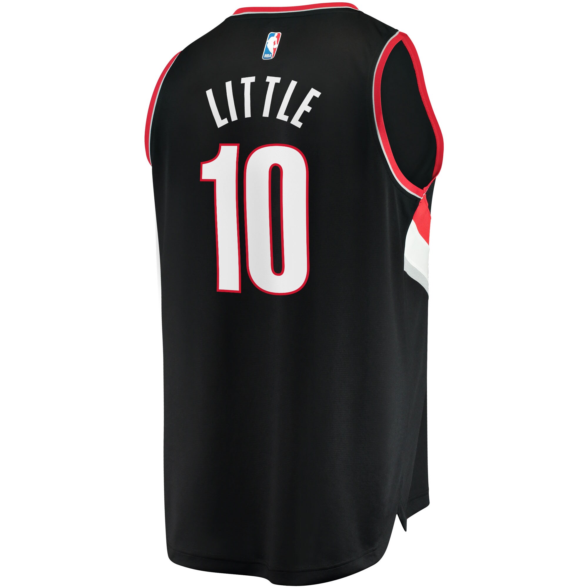 Nassir Little Portland Trail Blazers Fanatics Branded 2021/22 Fast Break Replica Jersey - Icon Edition - Black - vstockx