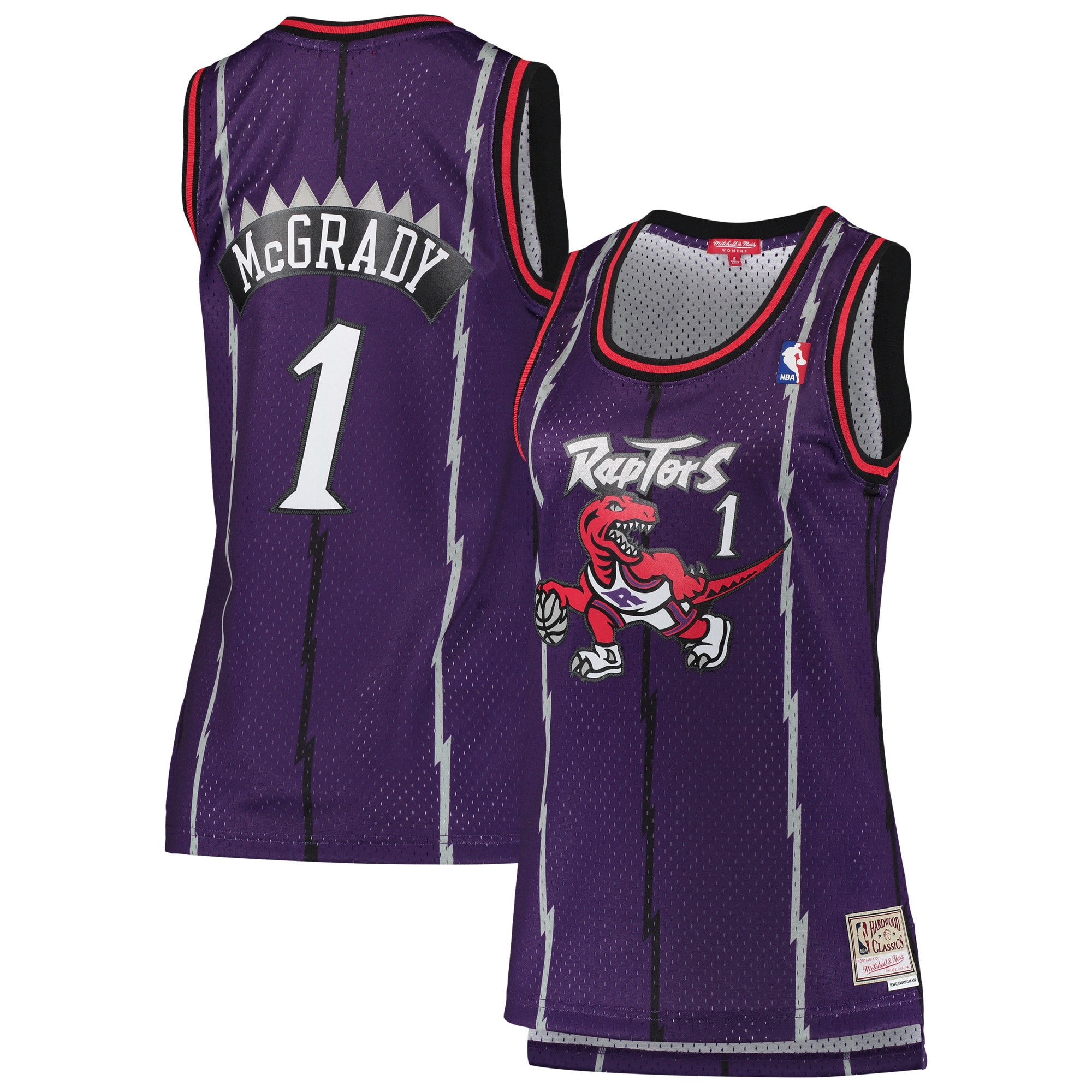 Tracy McGrady Toronto Raptors Mitchell & Ness Women's 1998-99 Hardwood Classics Swingman Jersey - Purple - vstockx