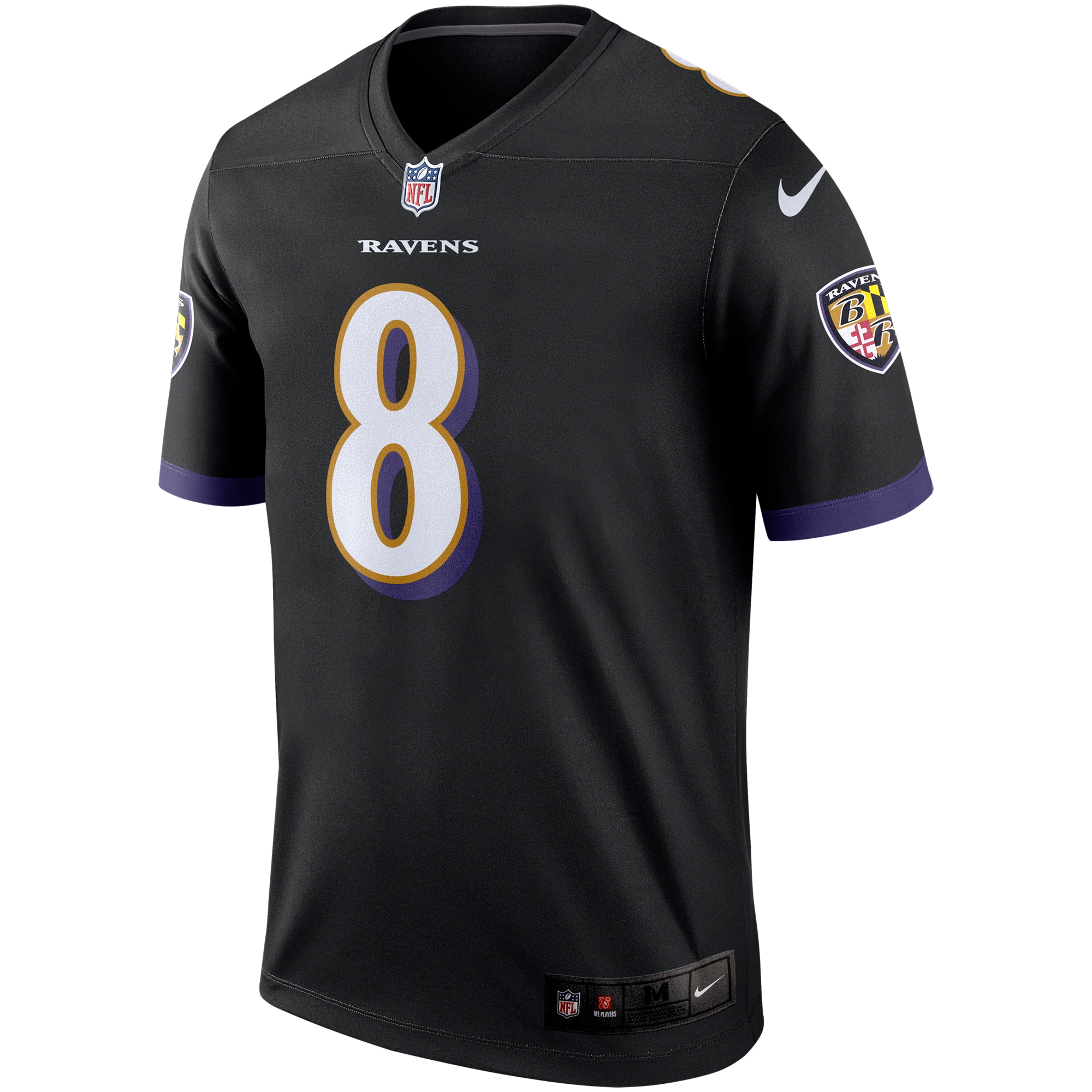 Lamar Jackson Baltimore Ravens Nike Legend Jersey - Black - vstockx