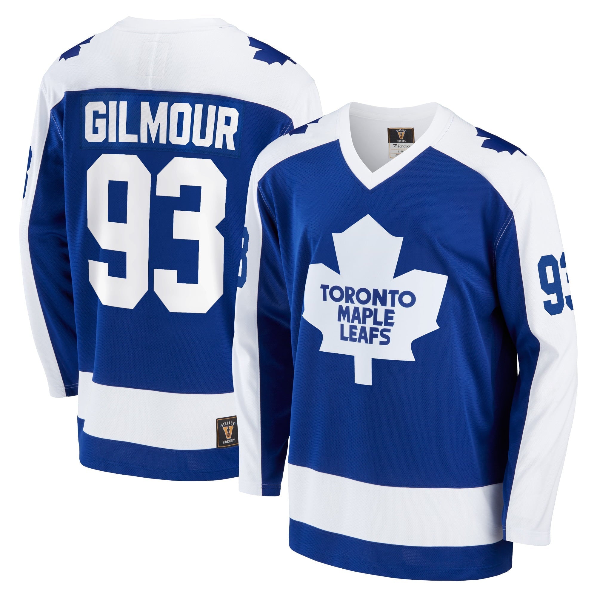 Men's Fanatics Branded Doug Gilmour Blue Toronto Maple Leafs Breakaway Retired Player Jersey - vstockx
