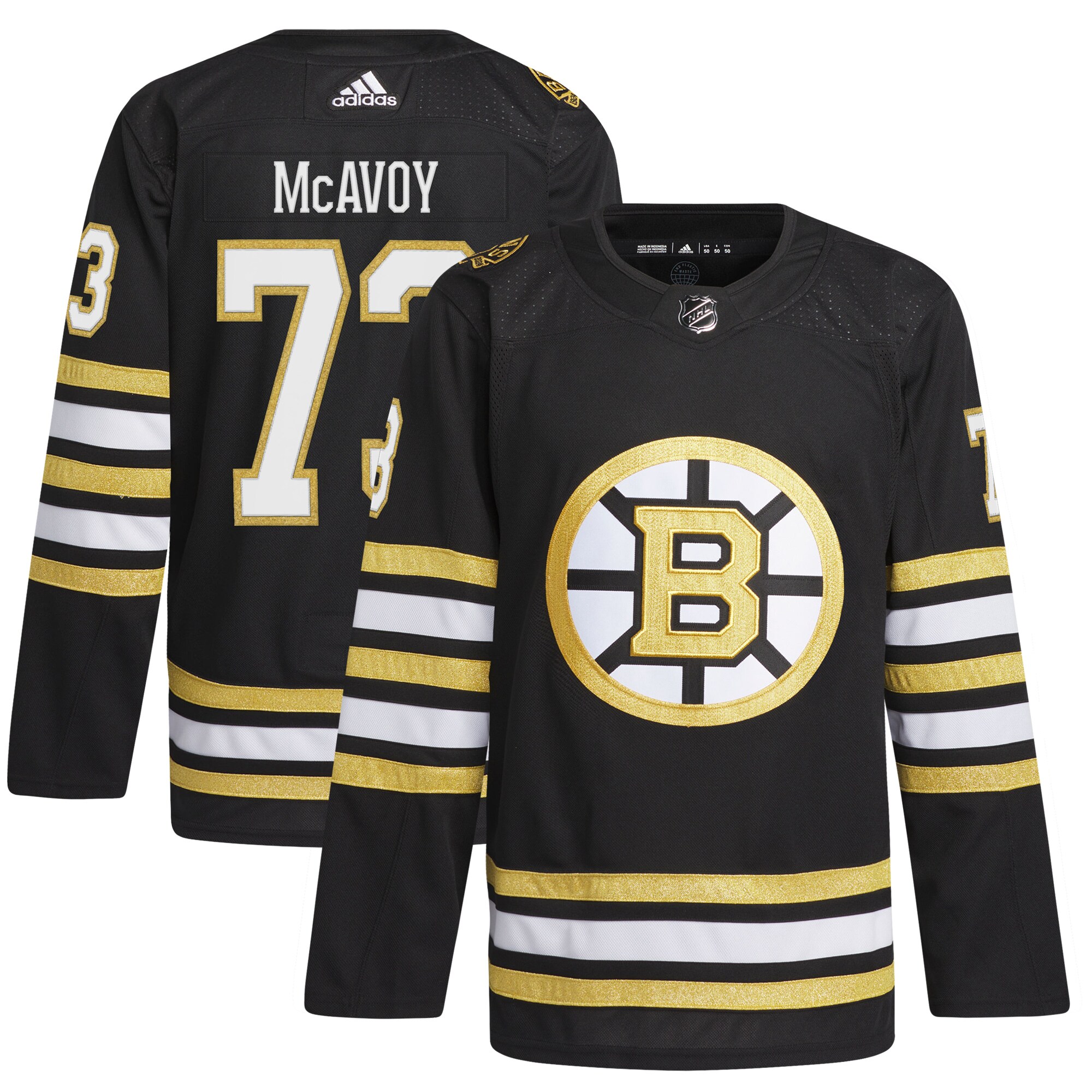 Charlie McAvoy Boston Bruins adidas Primegreen Authentic Pro Player Jersey - Black - vstockx