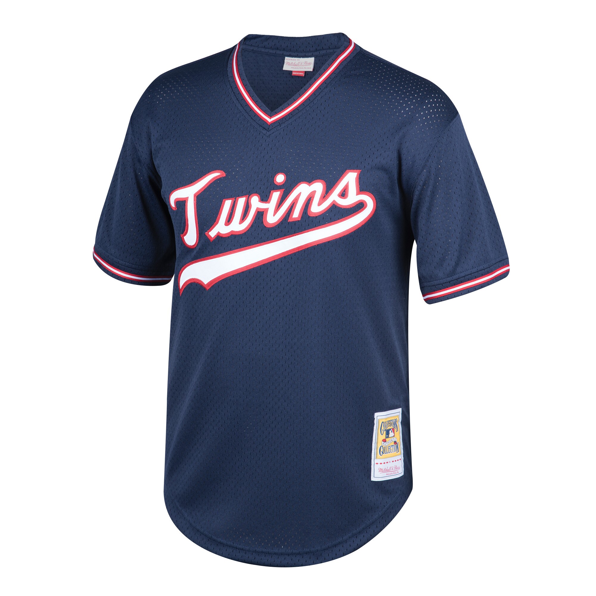 Kirby Puckett Minnesota Twins Mitchell & Ness Youth Cooperstown Collection Mesh Batting Practice Jersey - Navy - vstockx