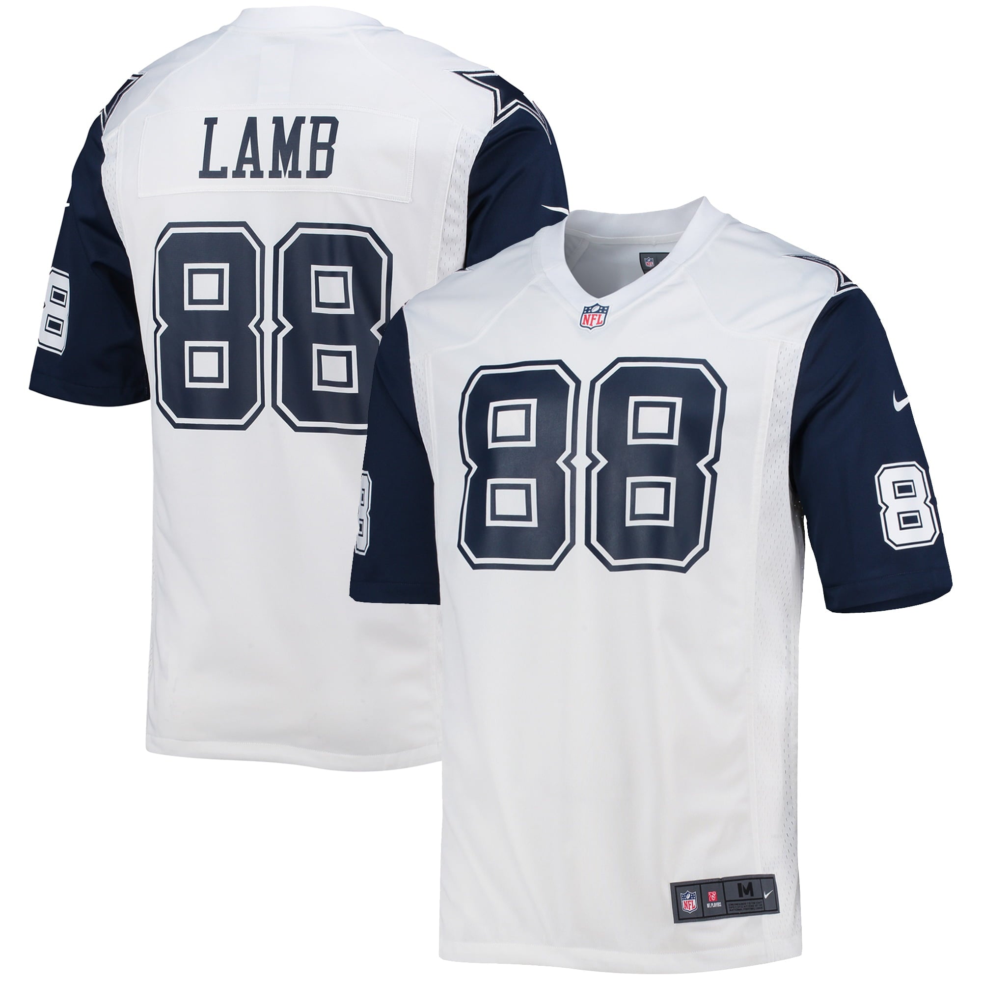 Men's Nike CeeDee Lamb White Dallas Cowboys Alternate Game Jersey - vstockx