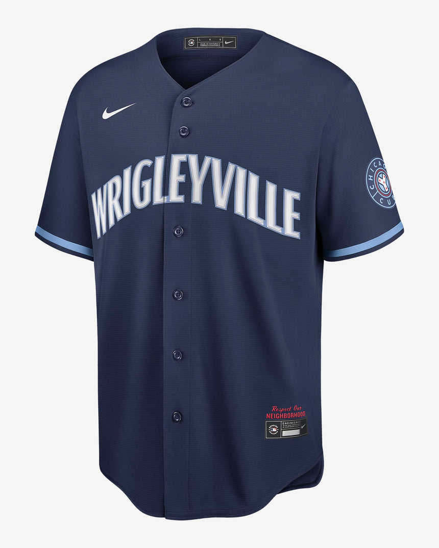 Youth Chicago Cubs Navy City Connect Replica Jersey - vstockx